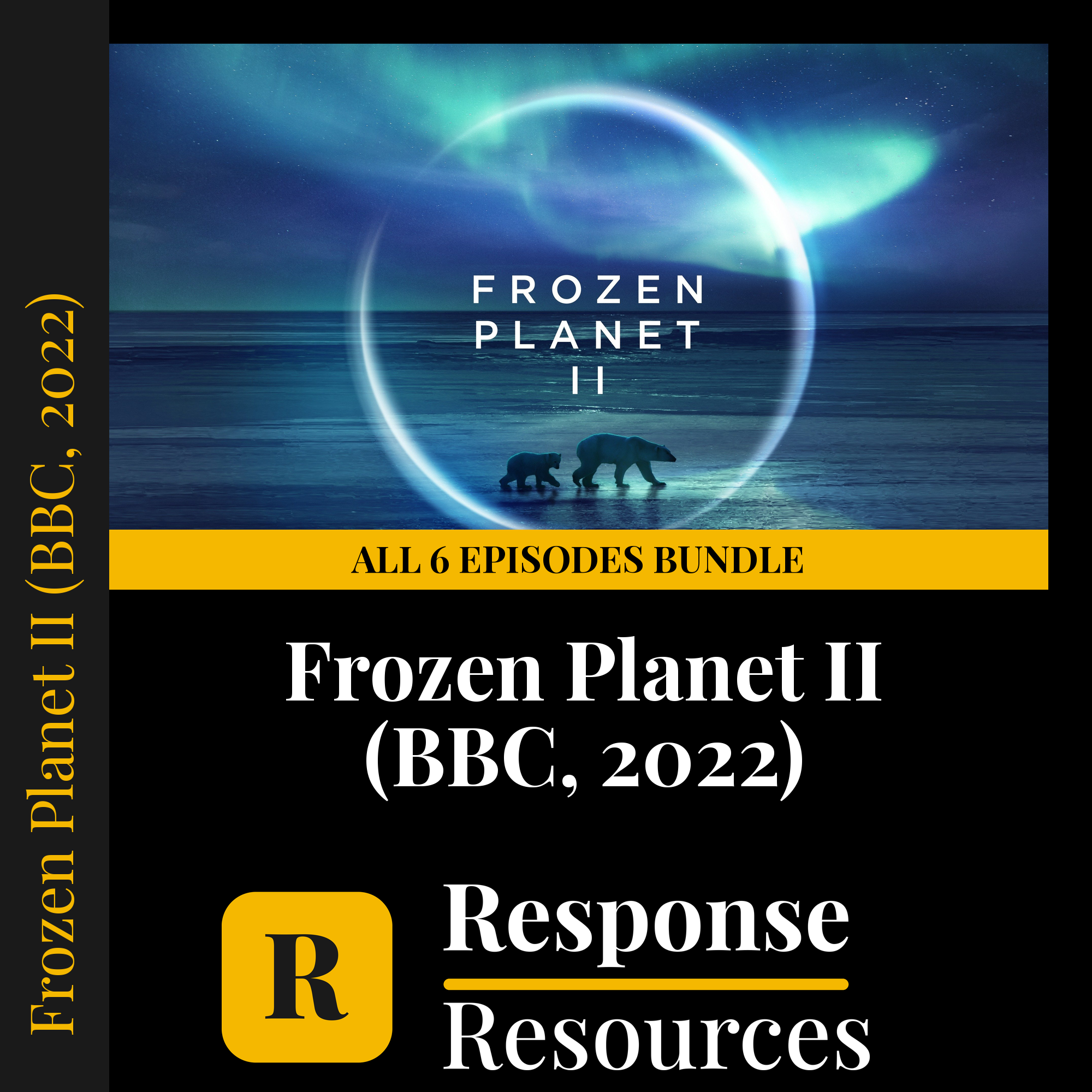 Frozen Planet 2 — fill-in-the-blank documentary worksheet bundle for Earth Science grades 6-12