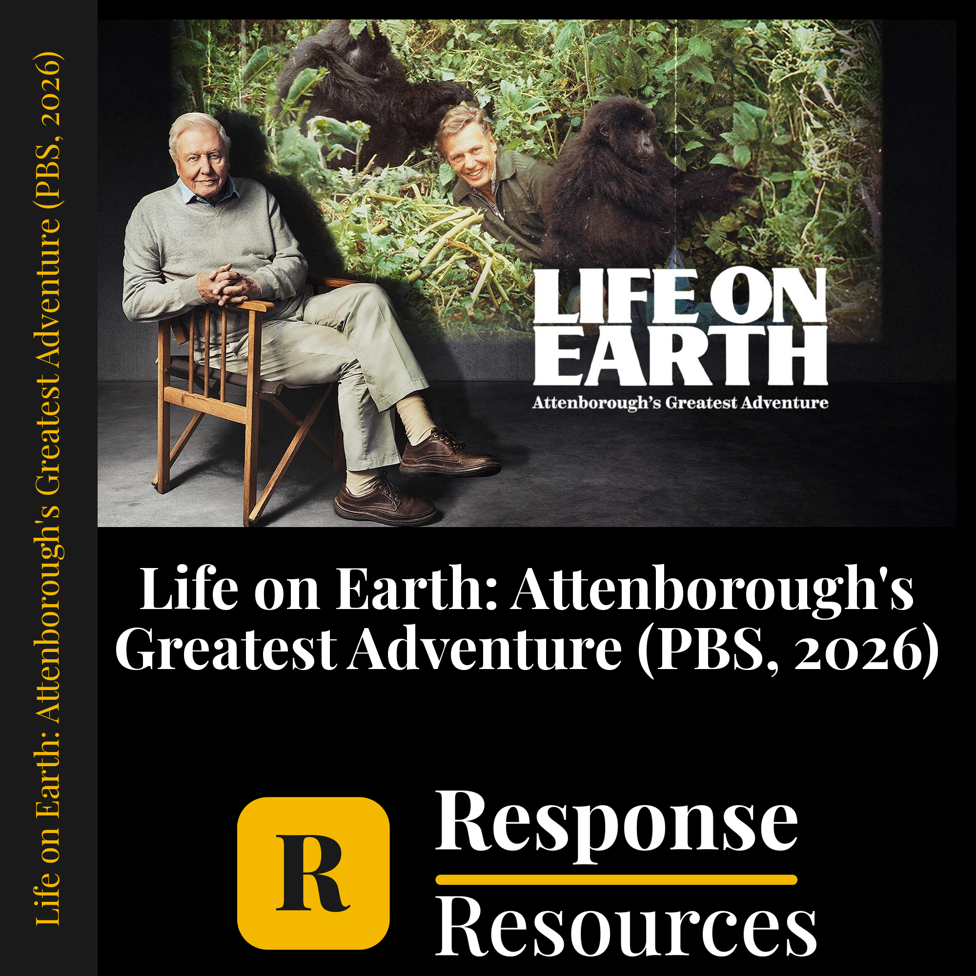 Life on Earth: Attenborough's Greatest Adventure (PBS, 2026) — fill-in-the-blank documentary worksheet for Biology grades 6-12