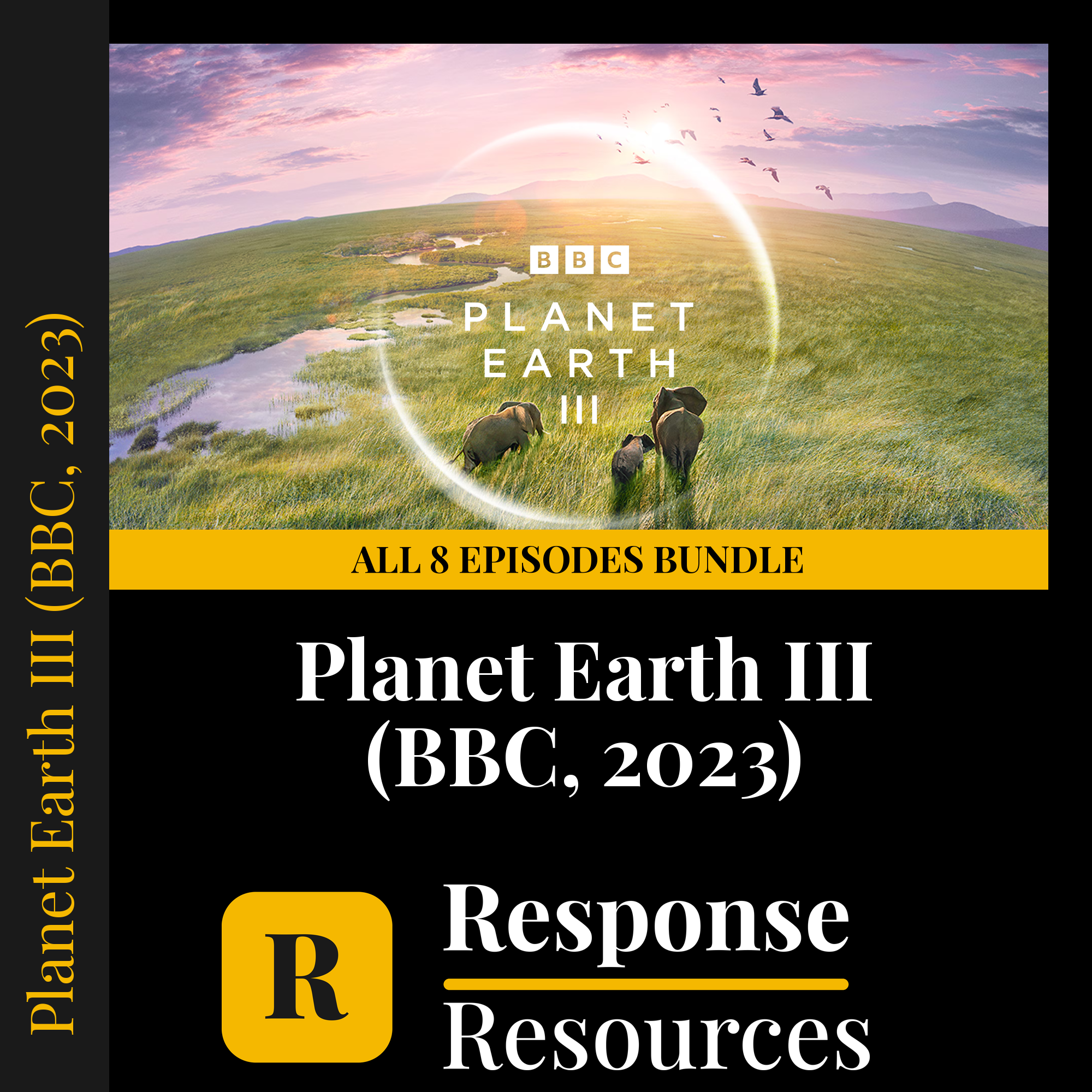 Planet Earth III — fill-in-the-blank documentary worksheet bundle for Environmental Science grades 6-12