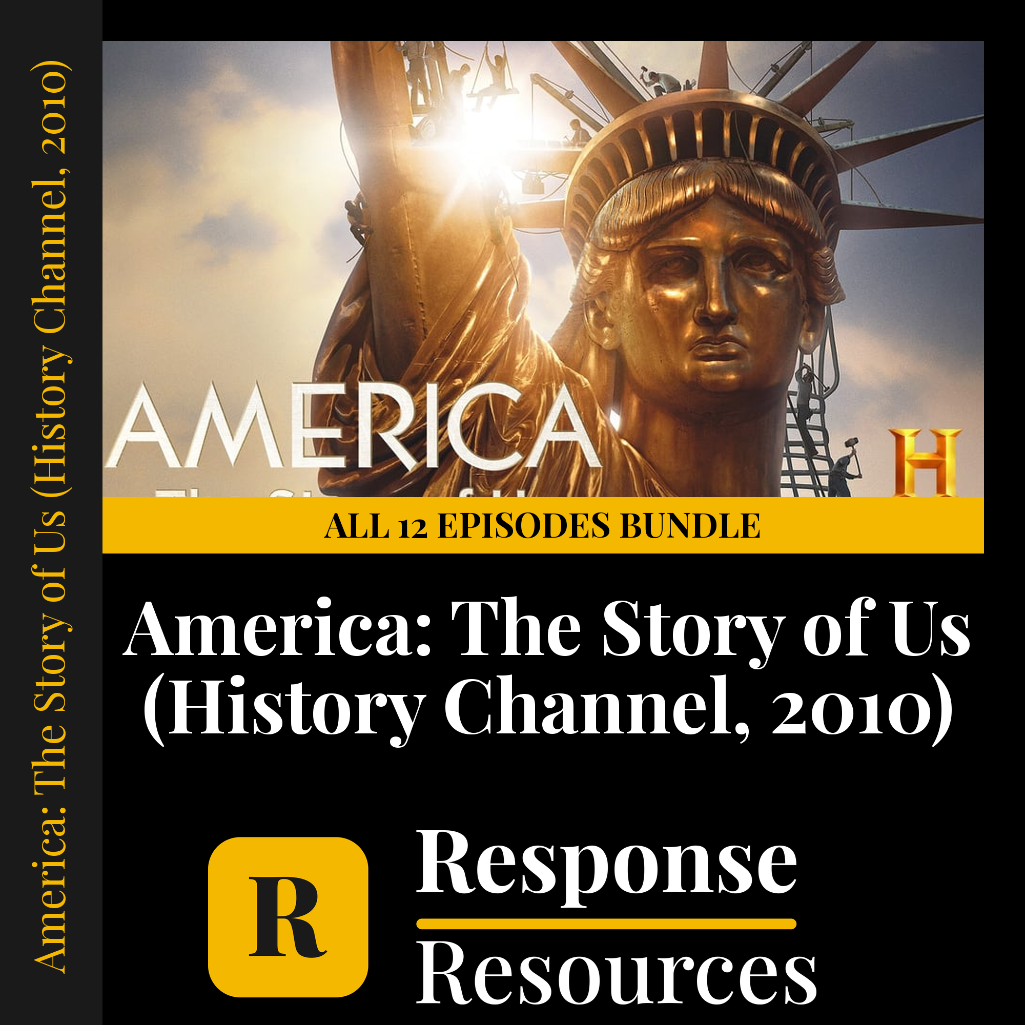 America: The Story of Us — fill-in-the-blank documentary worksheet bundle for US History grades 6-12