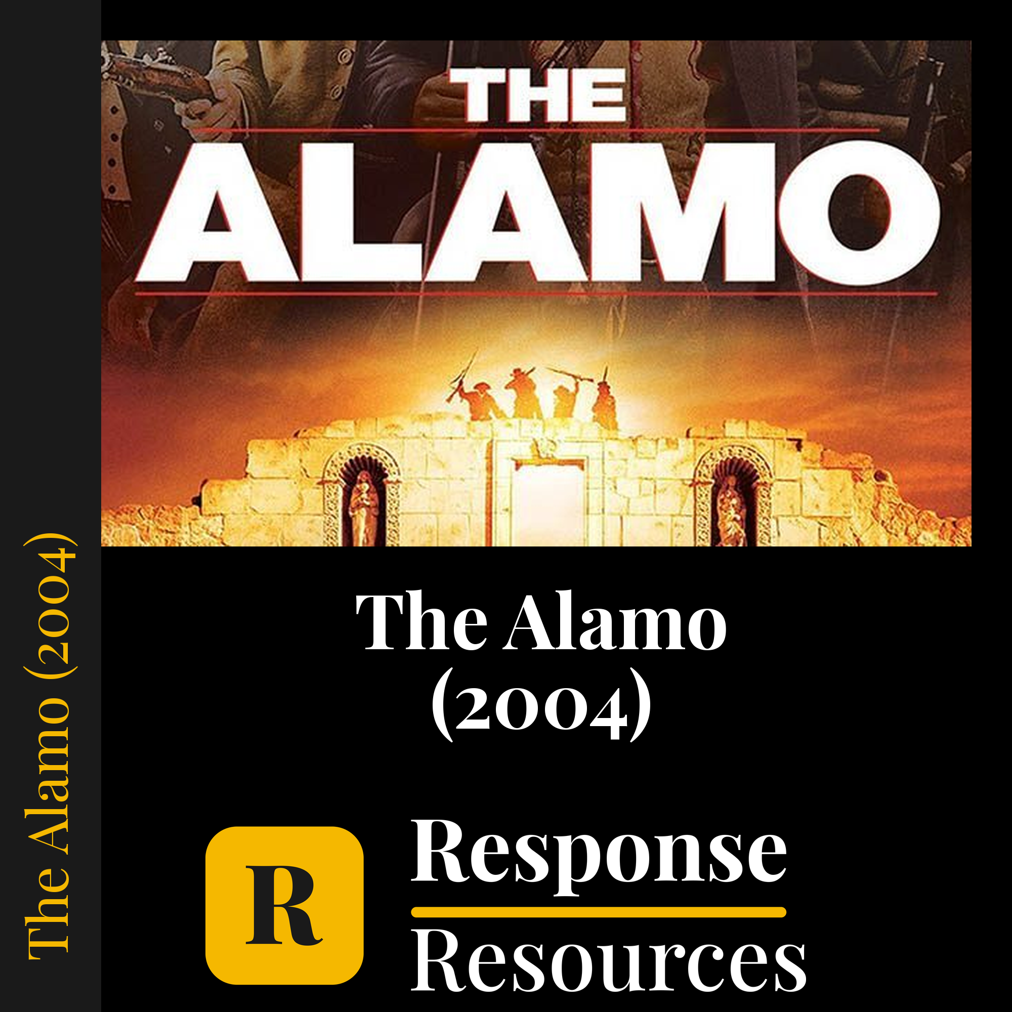 The Alamo (2004) — fill-in-the-blank movie worksheet for US History grades 7-12