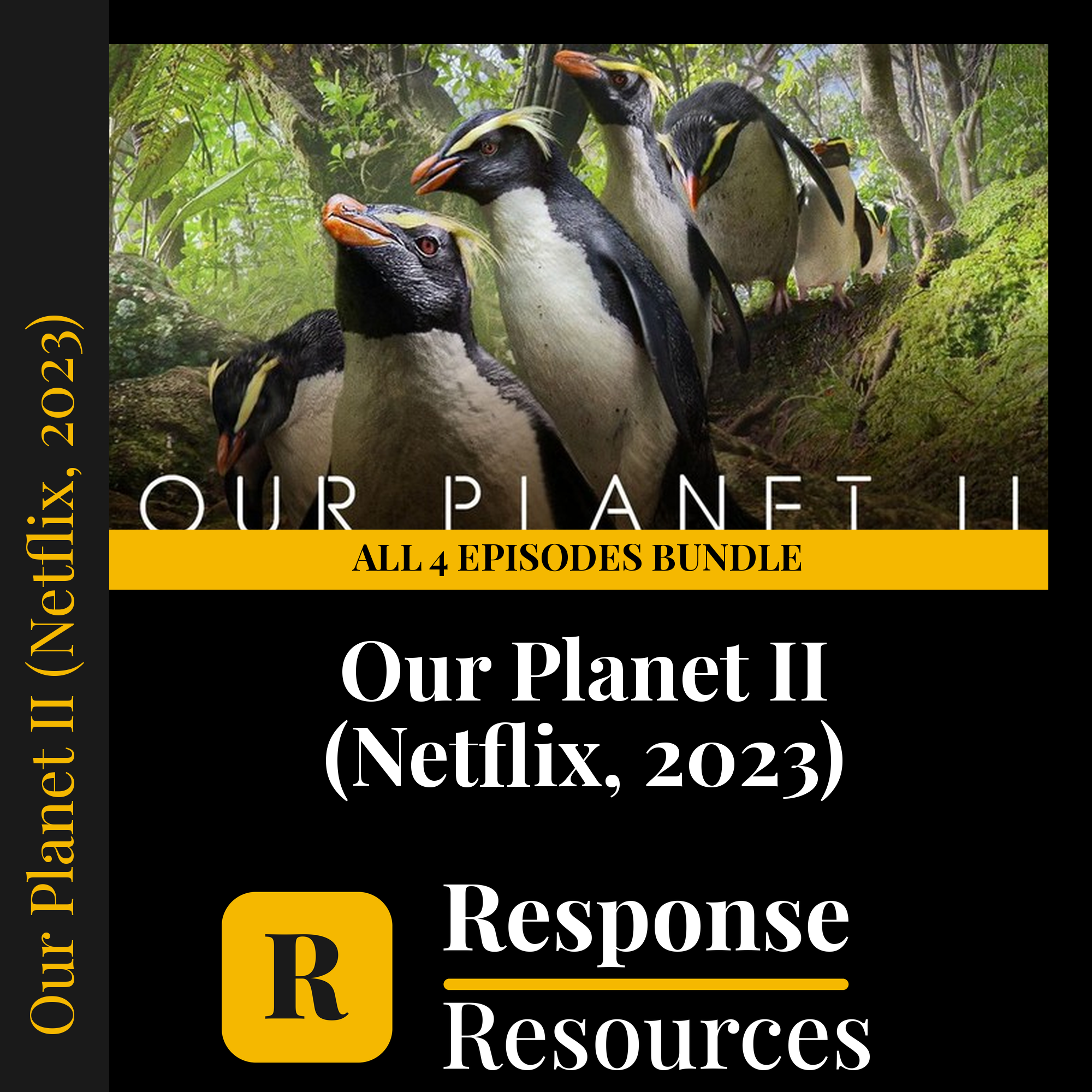 Our Planet 2 — fill-in-the-blank documentary worksheet bundle for Environmental Science grades 6-12