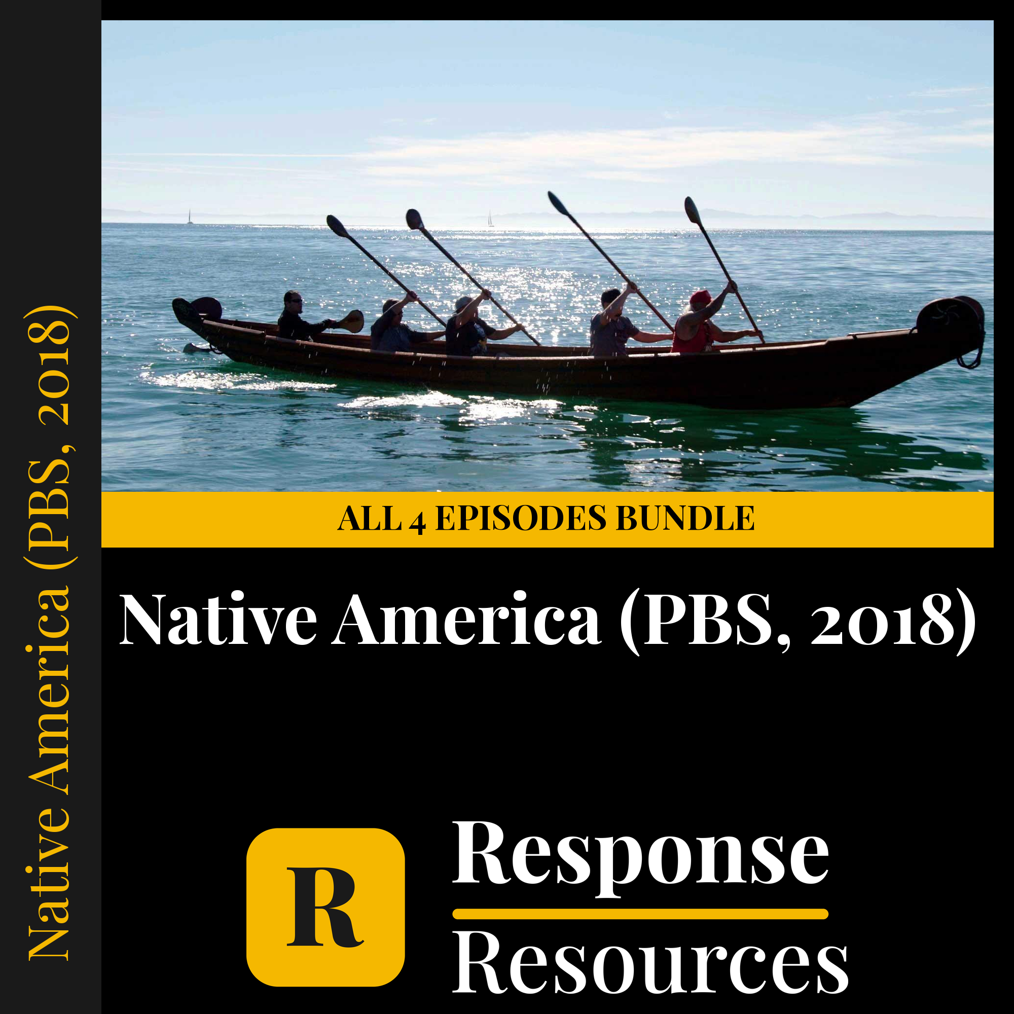 Native America (PBS, 2018) all 4 episodes bundle — fill-in-the-blank documentary worksheets for US History grades 6-12