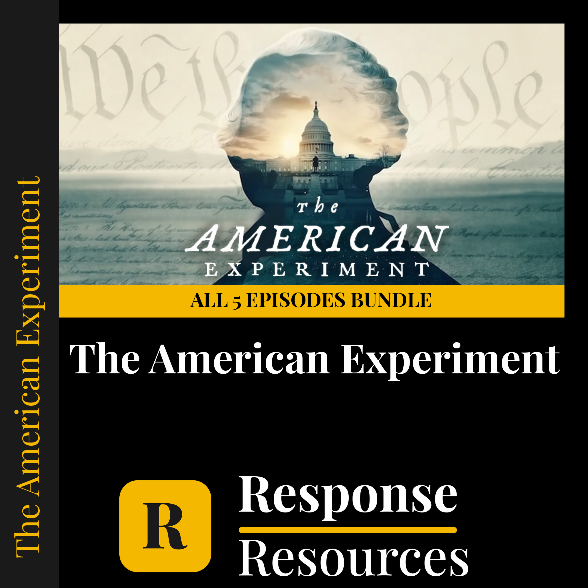 The American Experiment — fill-in-the-blank documentary worksheets for US History