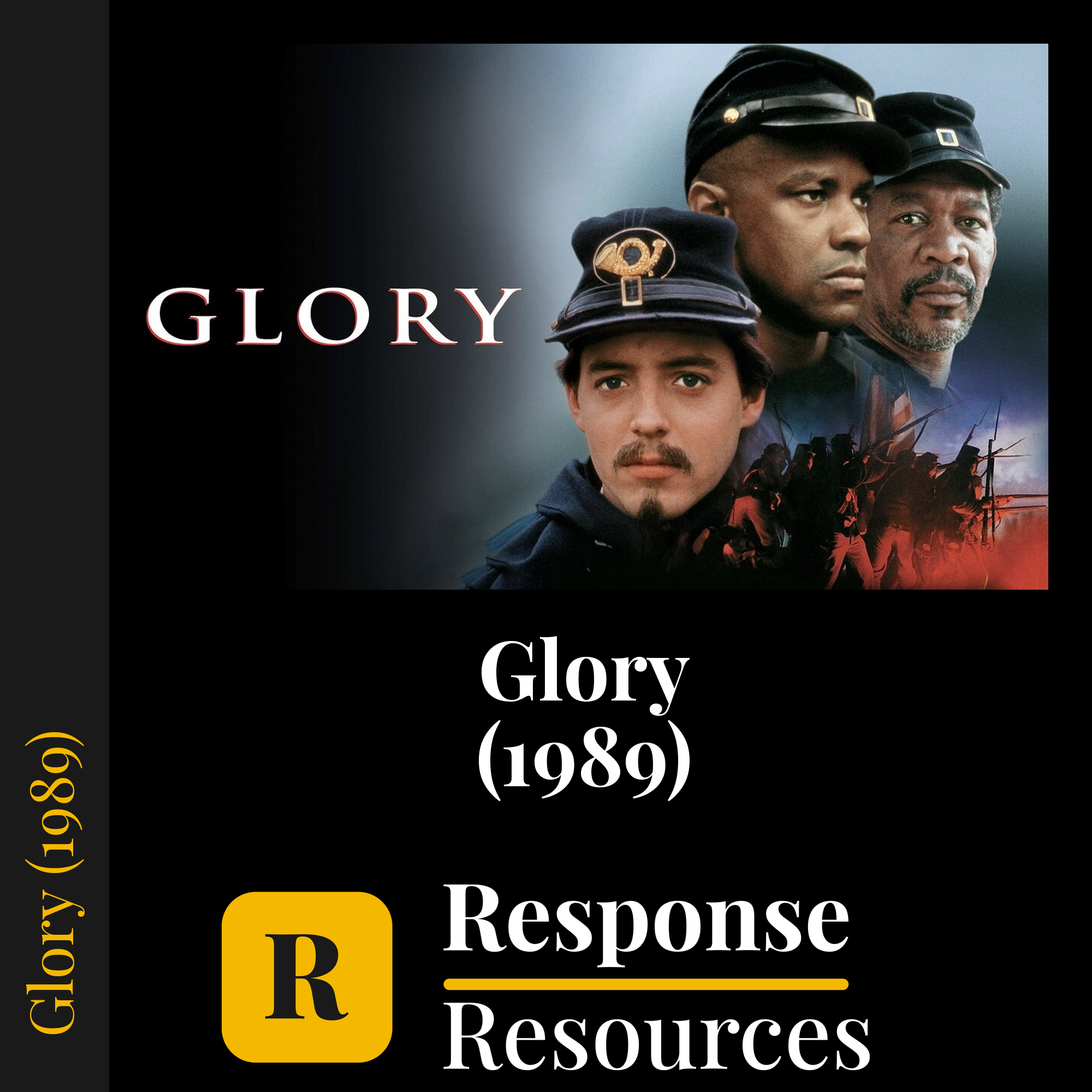 Glory (1989) — fill-in-the-blank movie worksheet for US History grades 8-12
