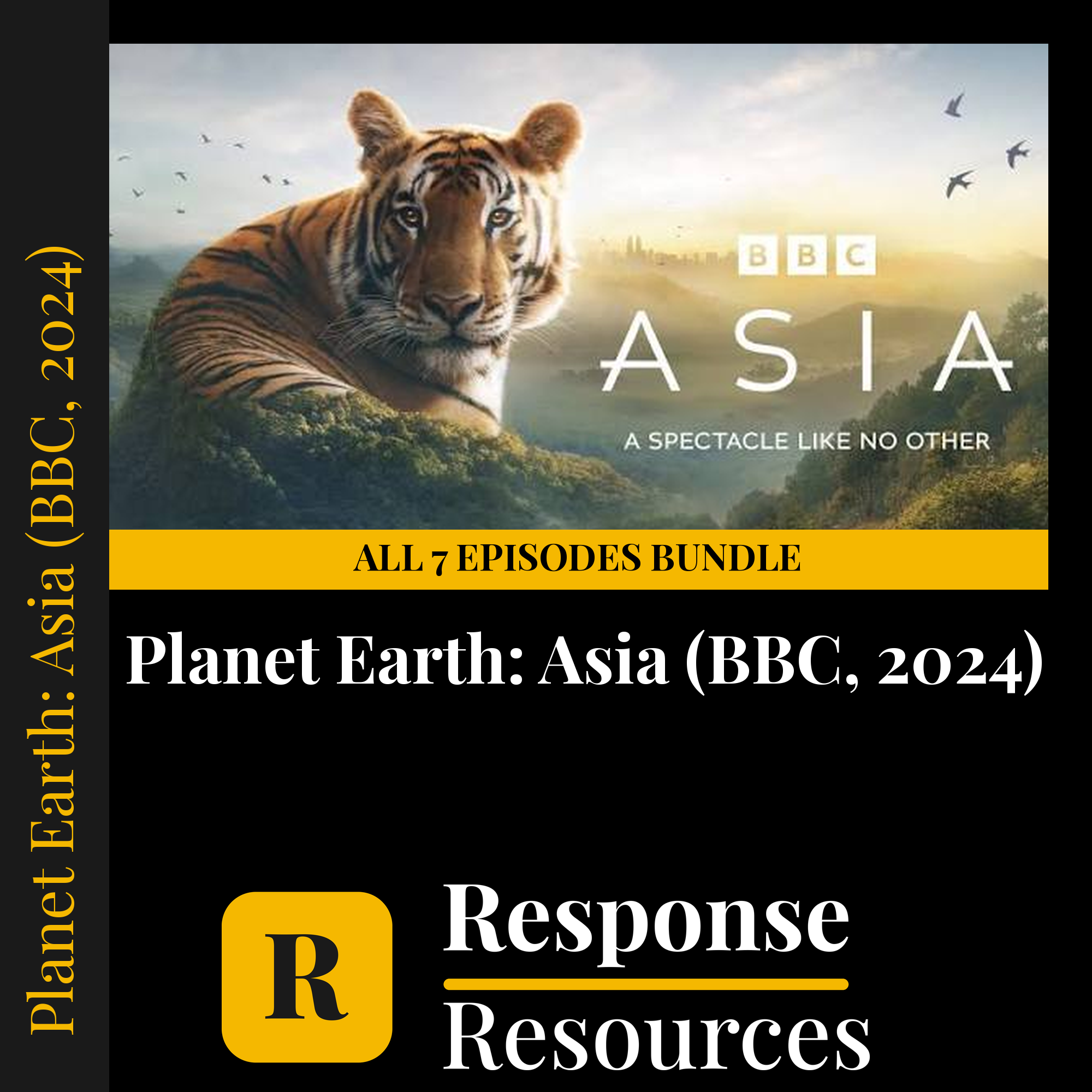Planet Earth: Asia — fill-in-the-blank documentary worksheets for Environmental Science