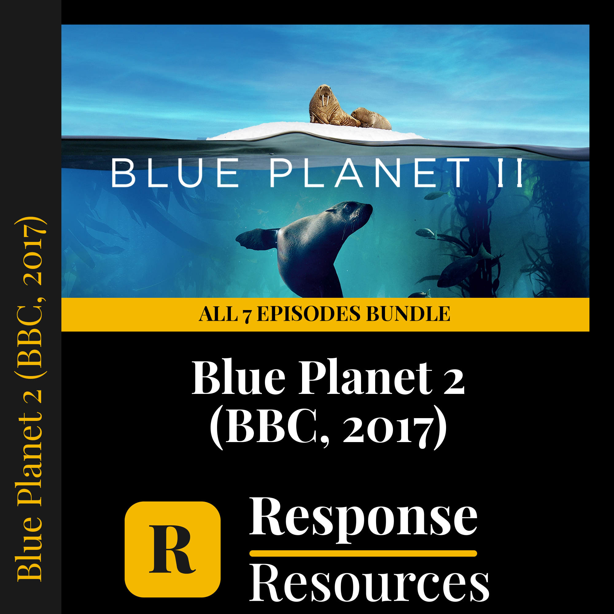 Blue Planet 2 — fill-in-the-blank documentary worksheet bundle for Marine Biology grades 6-12