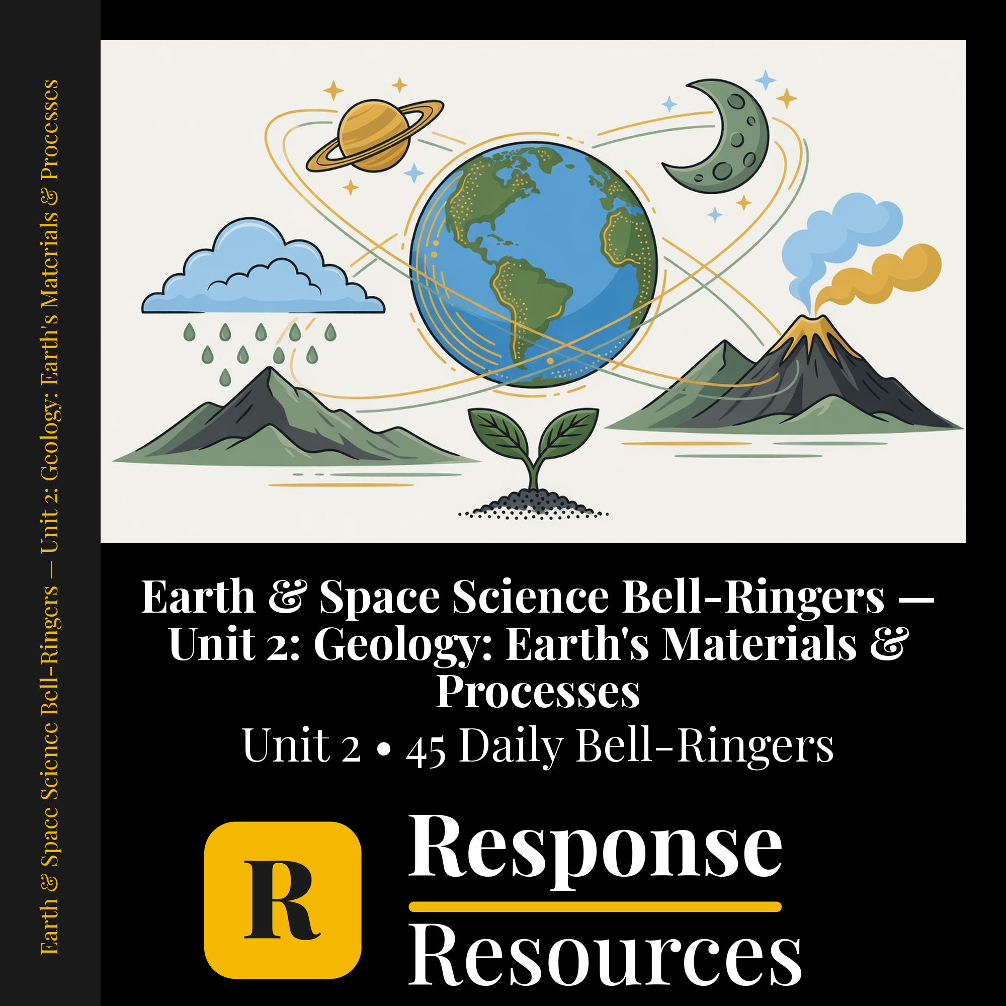 Earth & Space Science Bell Ringers Unit 2 - 45 Warm-Ups (6-8) cover — Response Resources
