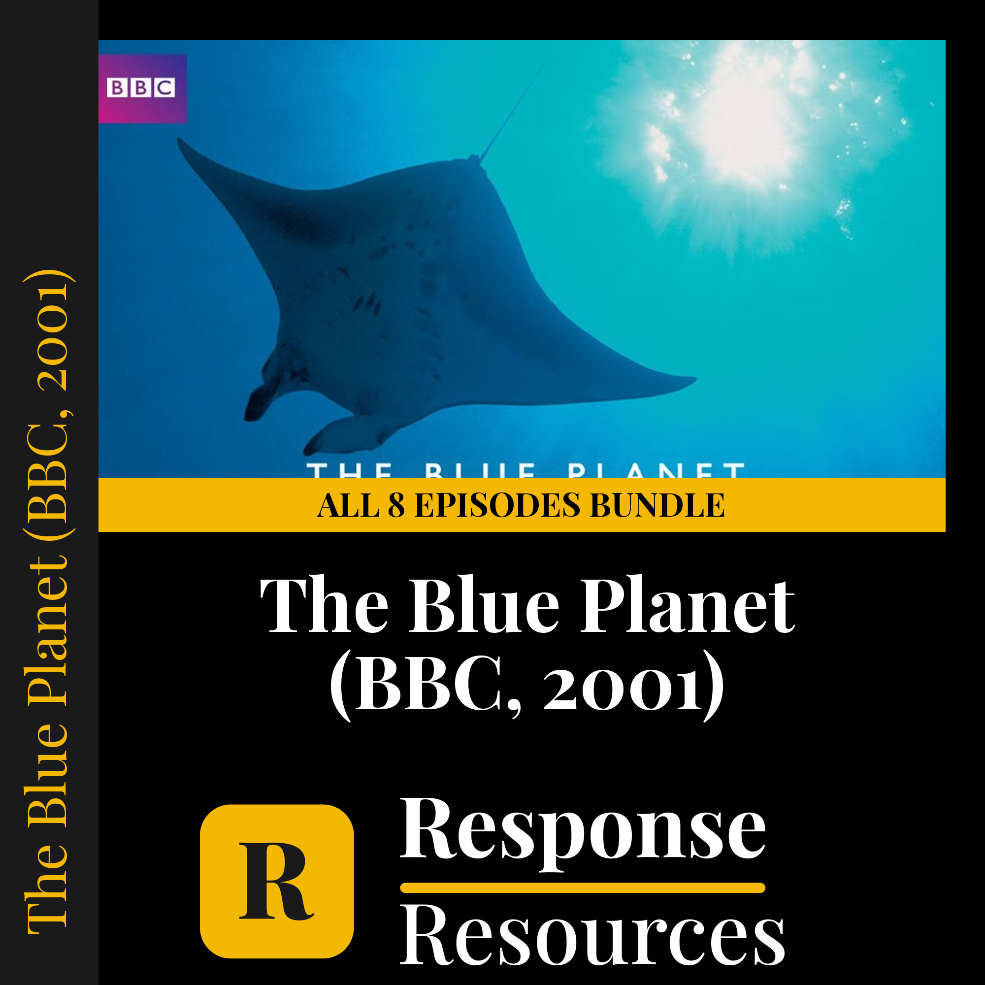 The Blue Planet (2001) — fill-in-the-blank documentary worksheet bundle for Marine Biology grades 6-12
