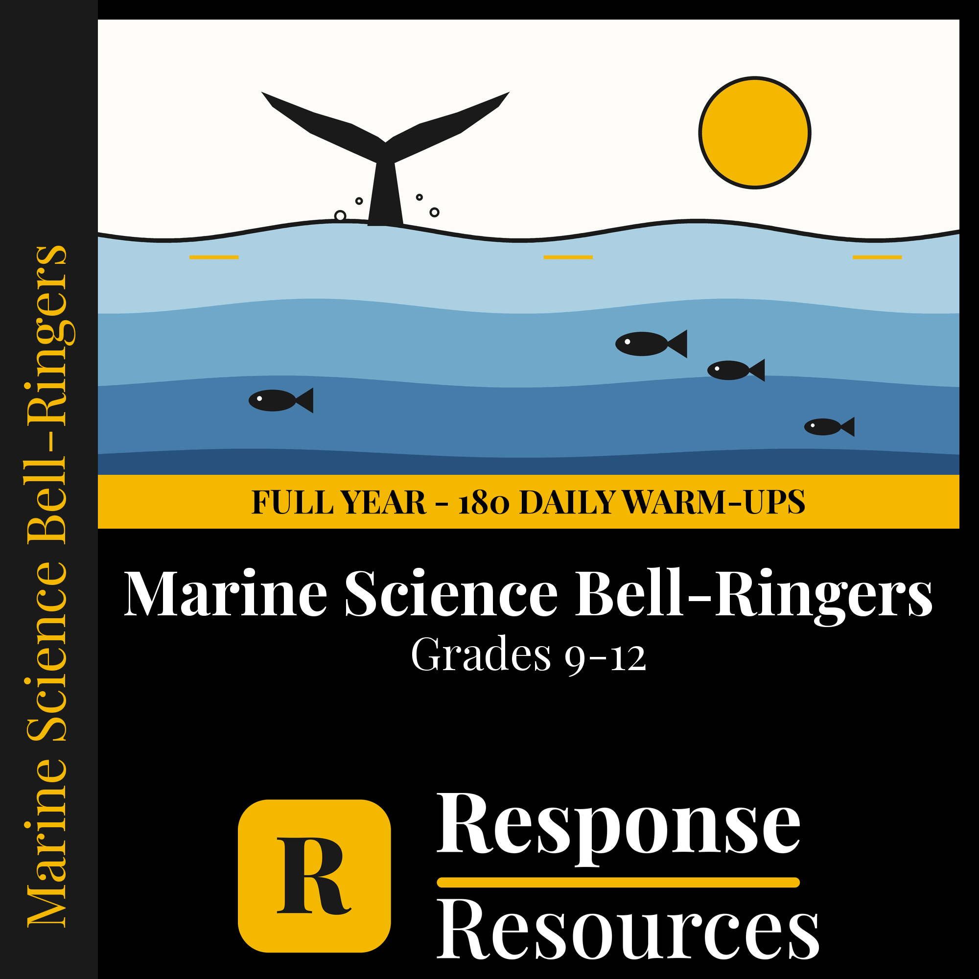 Marine Science Bell Ringers FULL YEAR - 180 Daily Warm-Ups (Grades 9-12) cover — Response Resources