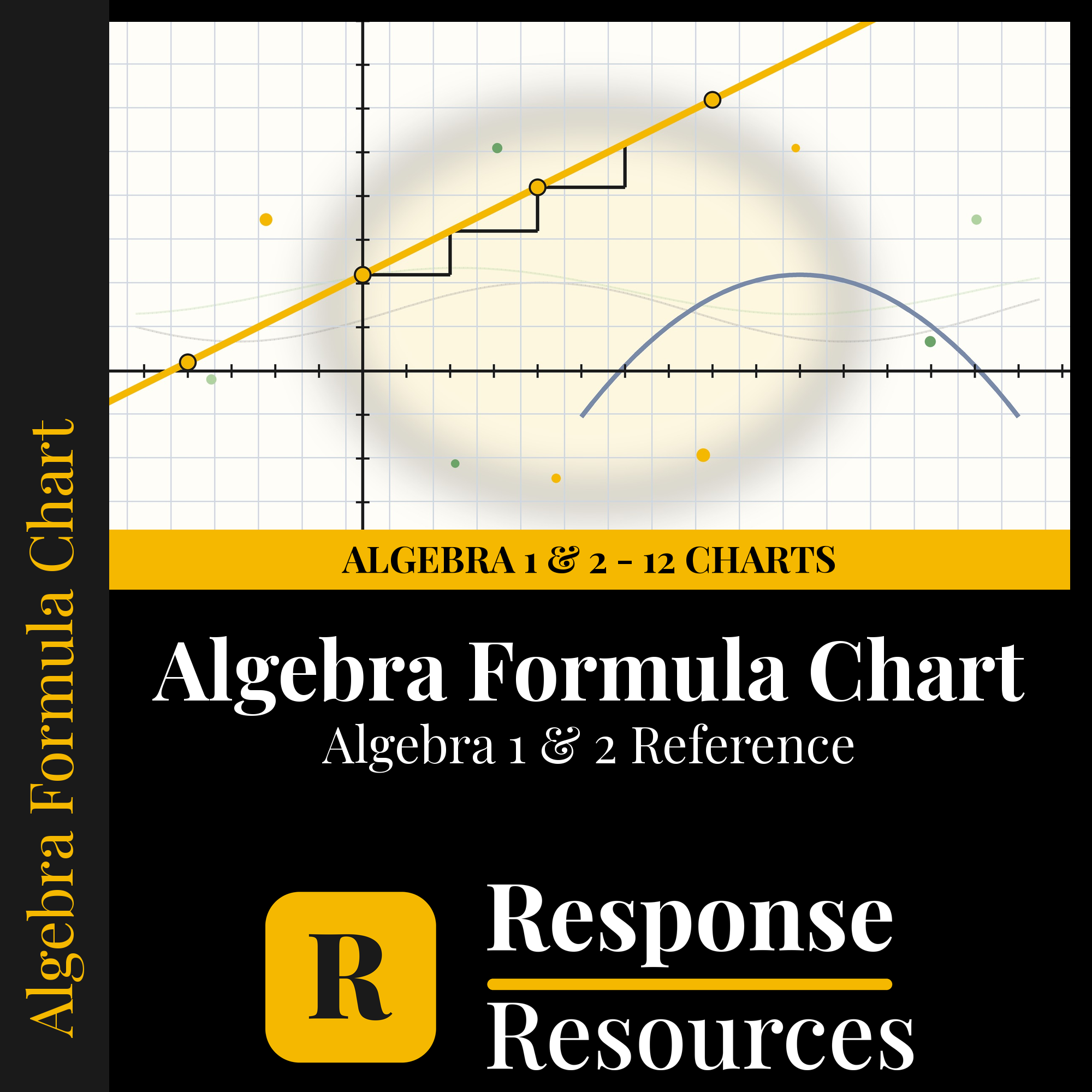 Algebra Formula Chart printable reference charts — Response Resources
