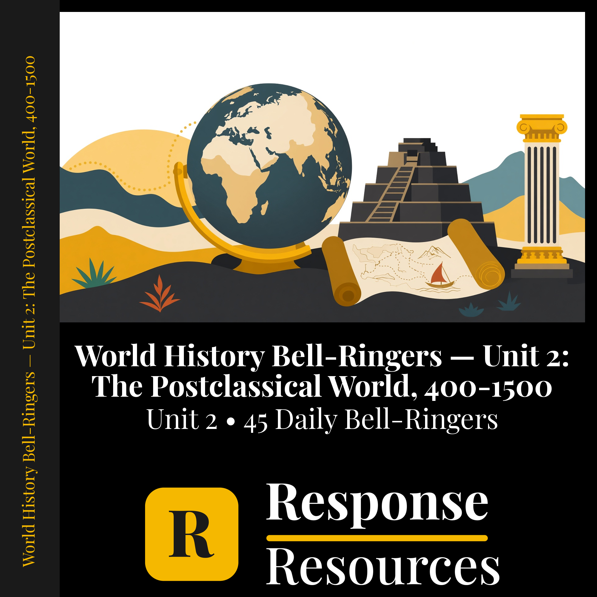 World History Bell Ringers Unit 2 - 45 Daily Warm-Ups (Grades 6-8) cover — Response Resources