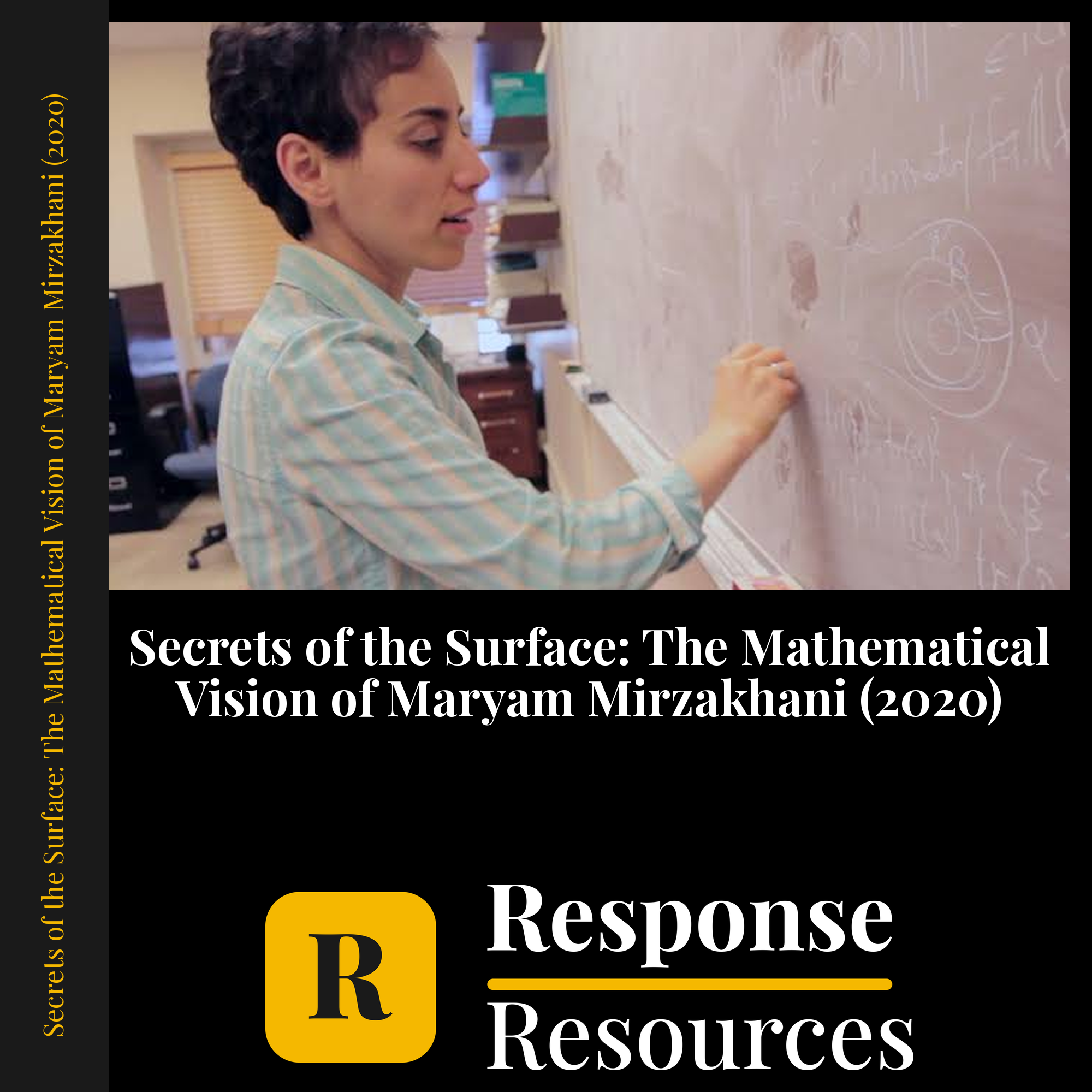 Secrets of the Surface: The Mathematical Vision of Maryam Mirzakhani (2020) — fill-in-the-blank documentary worksheet for Math grades 9-12