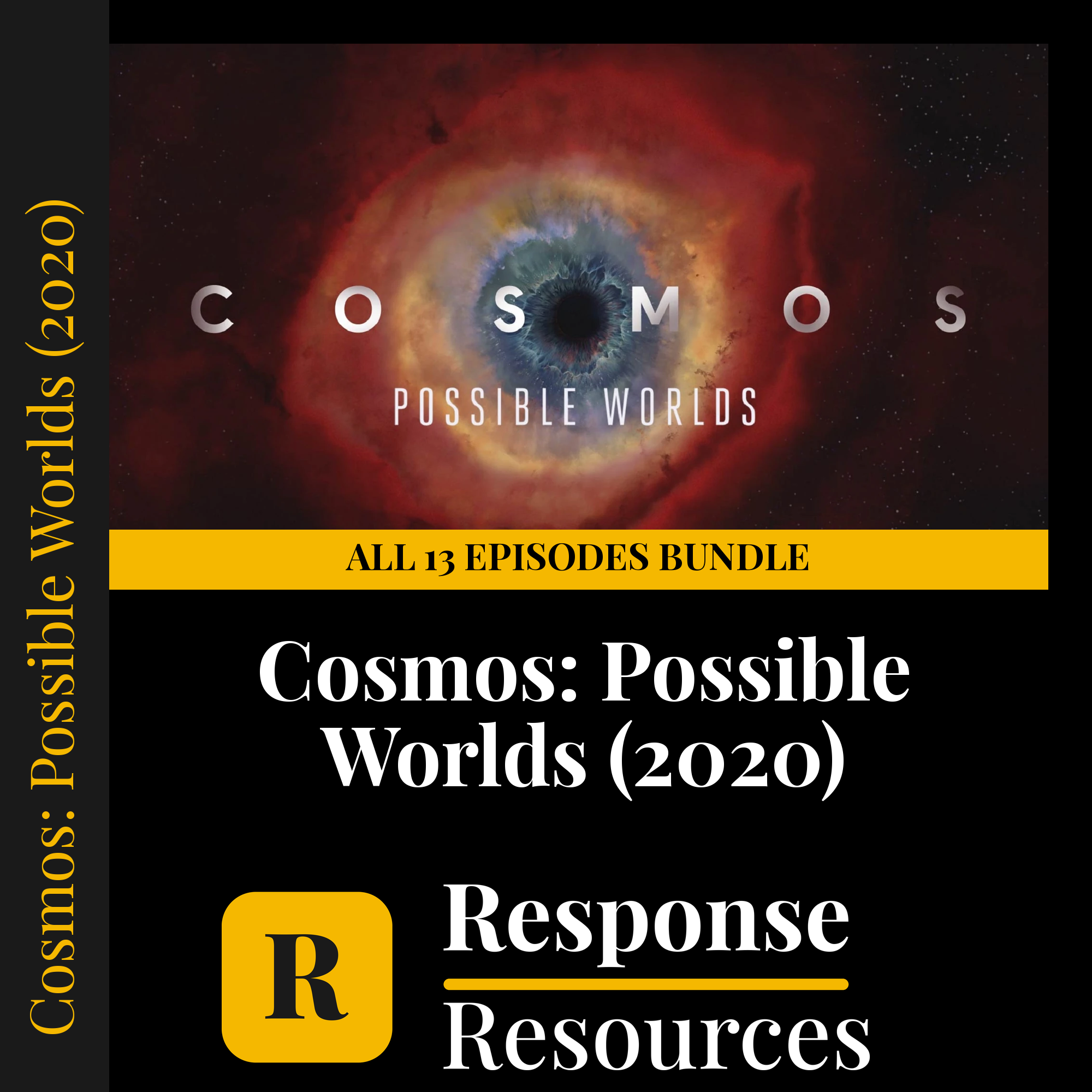Cosmos: Possible Worlds — fill-in-the-blank documentary worksheet bundle for Astronomy grades 8-12