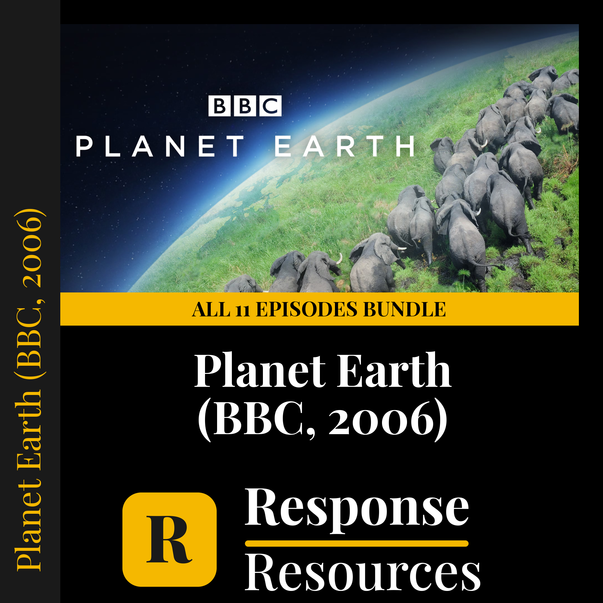 Planet Earth — fill-in-the-blank documentary worksheet bundle for Earth Science grades 6-12