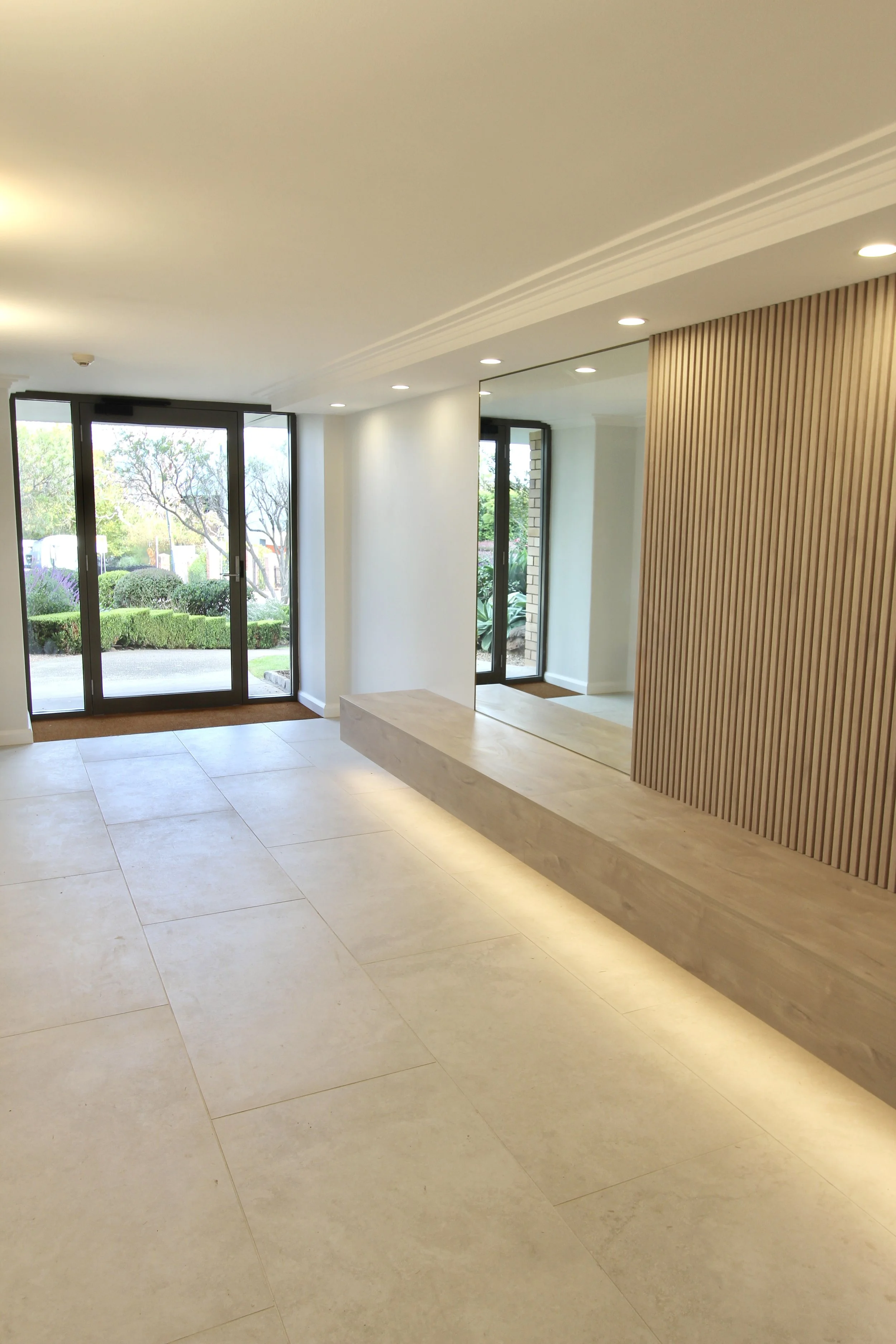 Entrance, foyer, apartment, renovation, acoustic panels