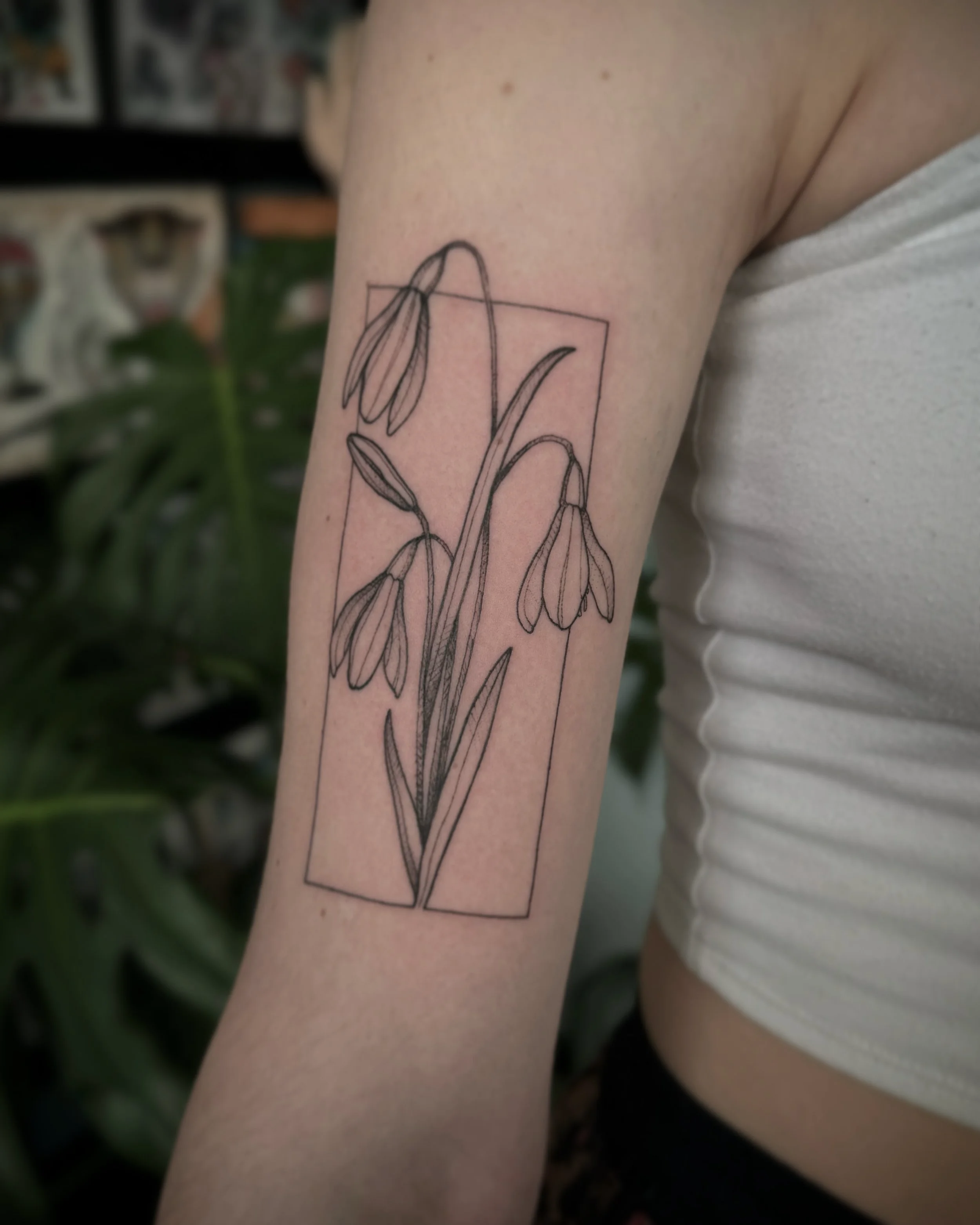 fine line floral tattoos in Lexington Kentucky