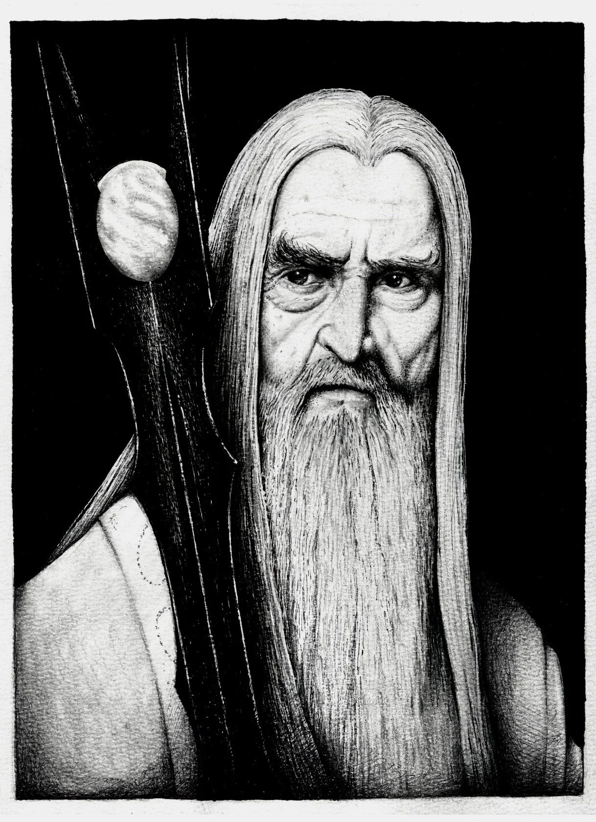 Saruman (LOTR) limited and signed high quality art print