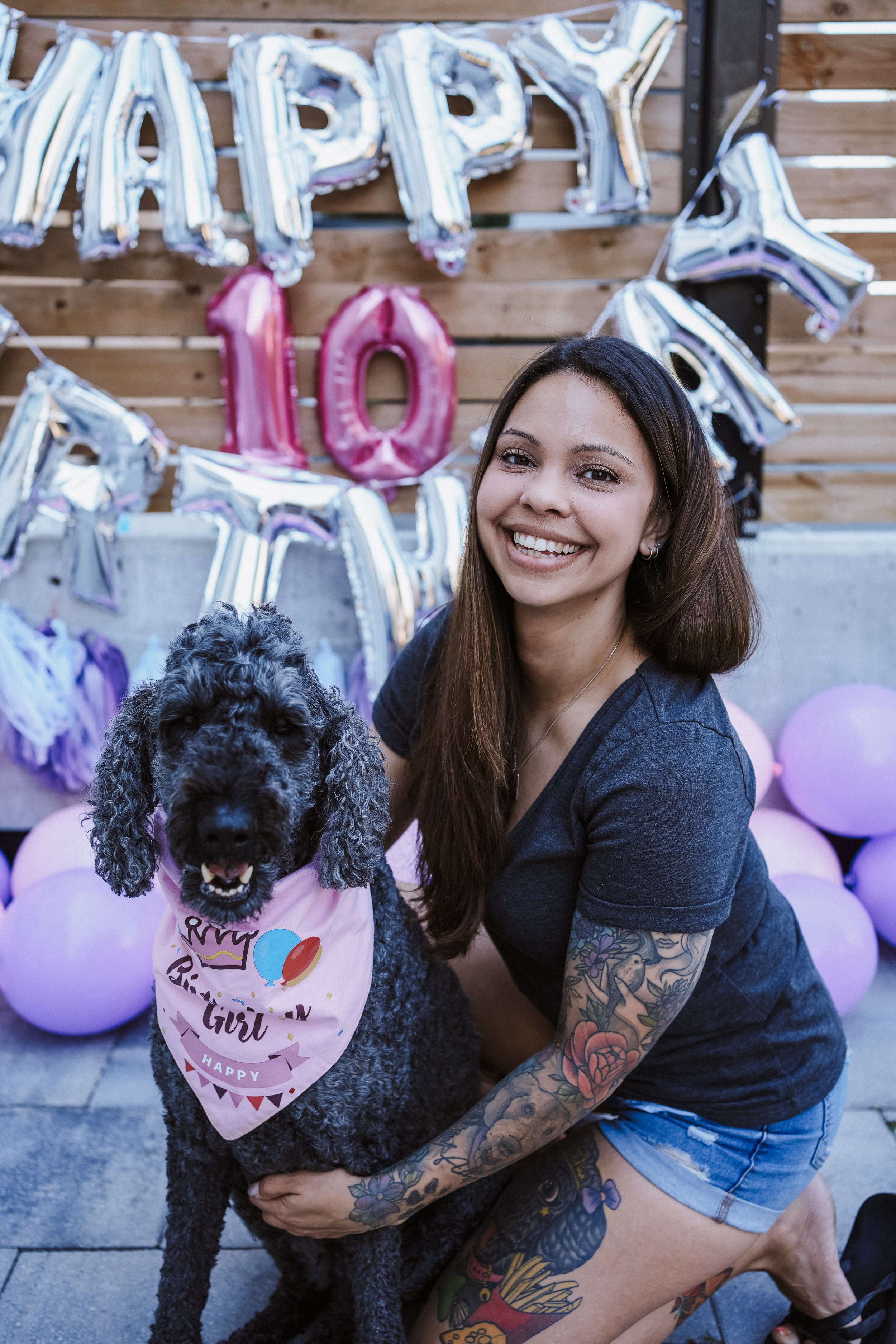 Shay and Abby celebrating 10th birthday