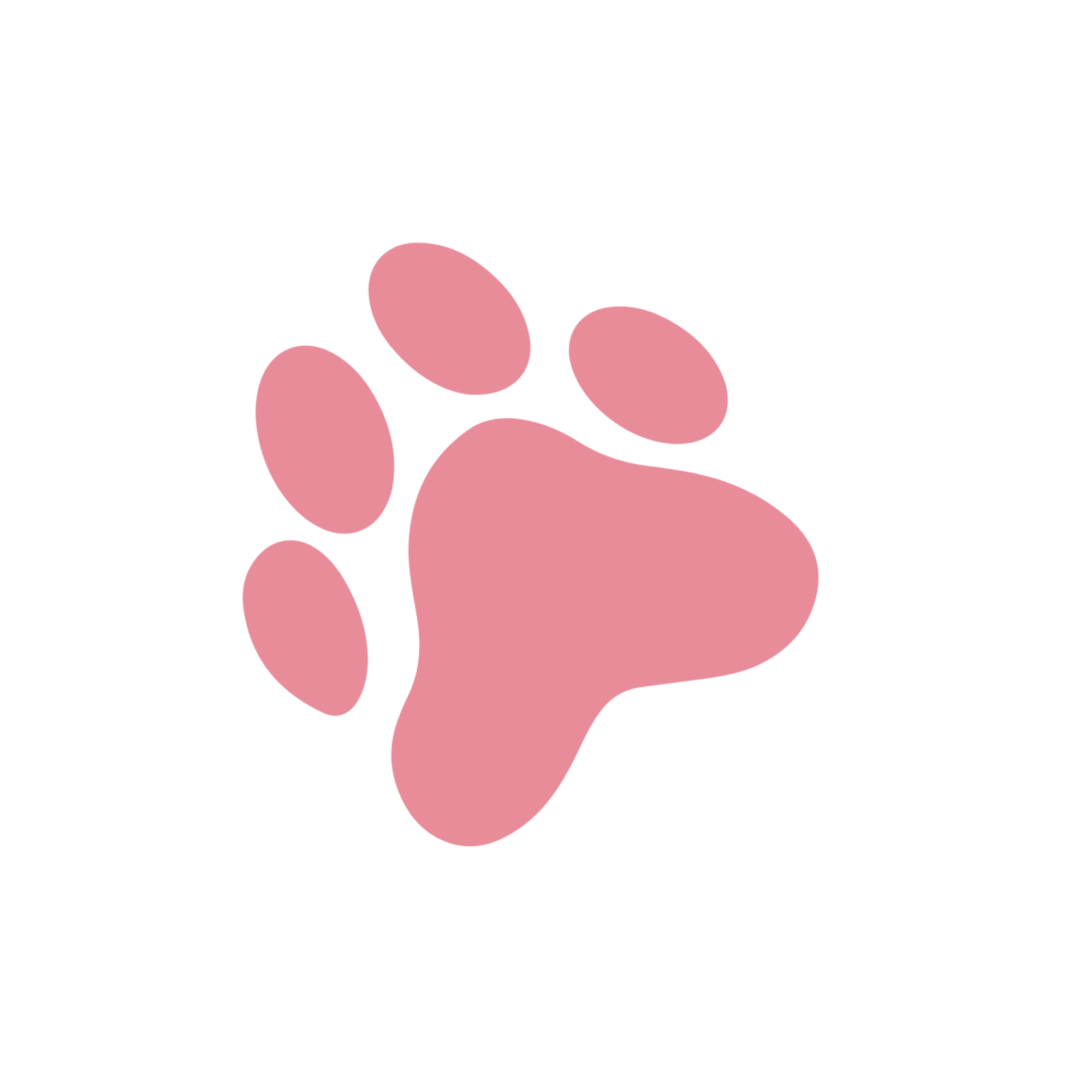 Pink paw print
