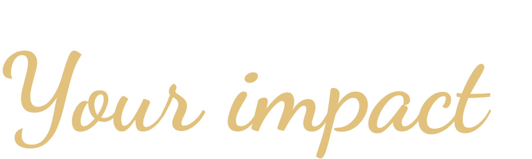Your impact makes a difference