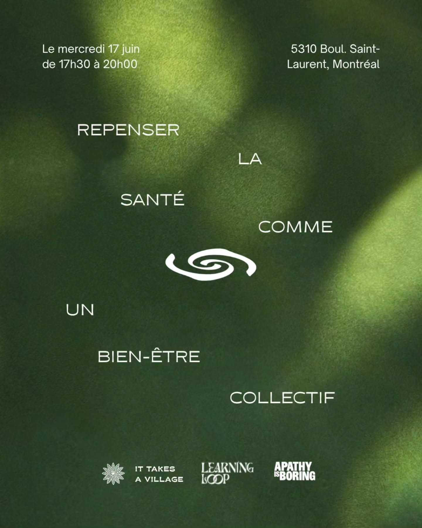 Cet atelier propose un espace de r&eacute;flexion autour de notre rapport &agrave; la sant&eacute;, au corps et &agrave; la vie contemporaine. On vous invite &agrave; questionner l&rsquo;impact de notre environnement, de nos rythmes de vie et des att
