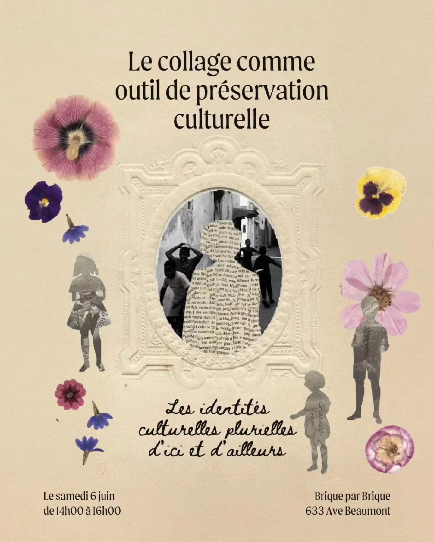 Un espace pour explorer l&rsquo;art comme outil de r&eacute;appropriation, de m&eacute;moire et de r&eacute;sistance. &Agrave; travers le collage, cr&eacute;ons, &eacute;changeons et r&eacute;fl&eacute;chissons ensemble autour de l&rsquo;identit&eacu