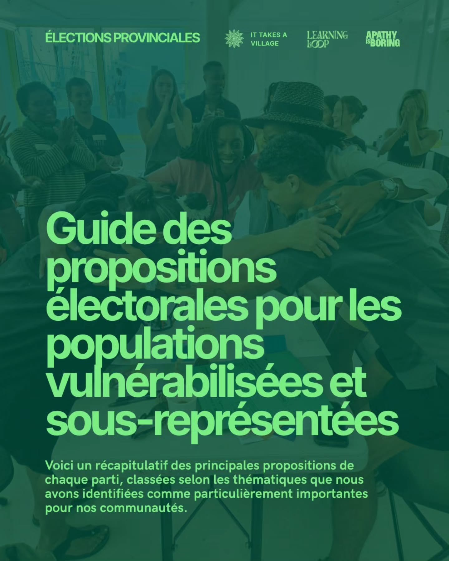 &Agrave; quelques jours du vote, nous nous sommes rassembl&eacute;&middot;es pour nous informer, &eacute;changer et r&eacute;fl&eacute;chir ensemble &agrave; l&rsquo;avenir de nos communaut&eacute;s, aux causes qui nous tiennent &agrave; c&oelig;ur, 