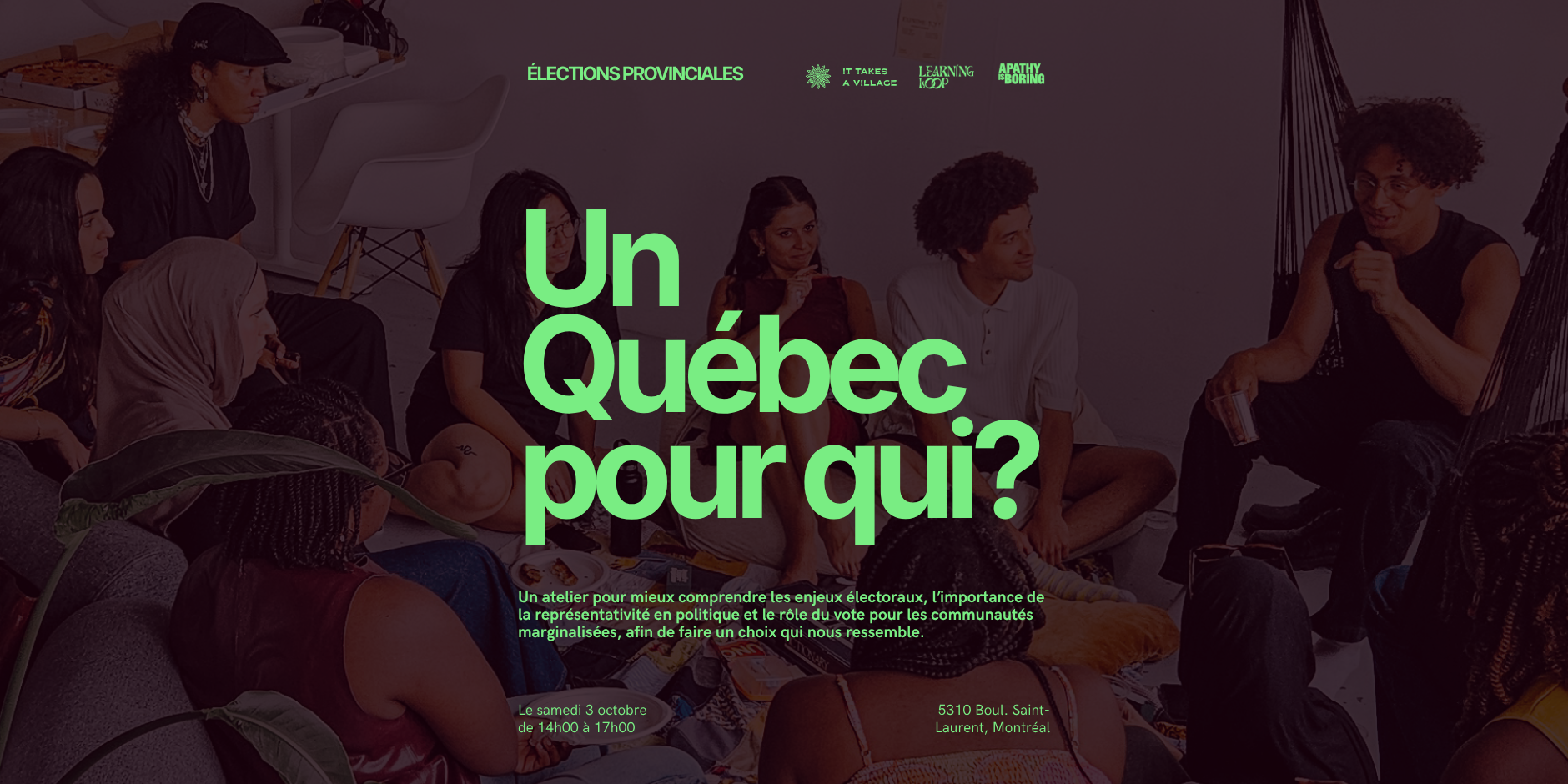 Un Québec pour qui? Guide des propositions électorales pour les populations vulnérabilisées et sous-représentées