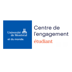 Logo du Centre de l'engagement étudiant de l'Université de Montréal.