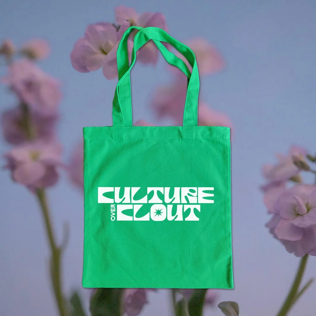 Tote bag "Culture Over Clout"