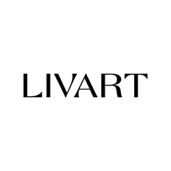 Logo LIVART en texte noir sur fond blanc.