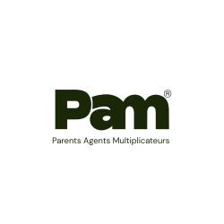 Logo Pam avec le slogan 'Parents Agents Multiplicateurs' sous le nom.