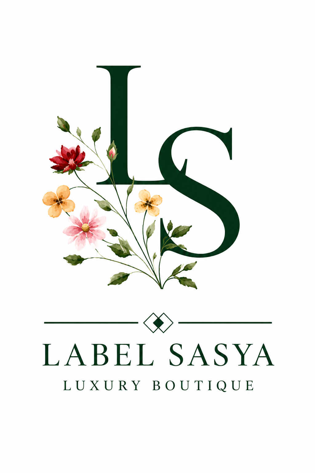 Label sasya logo vertical