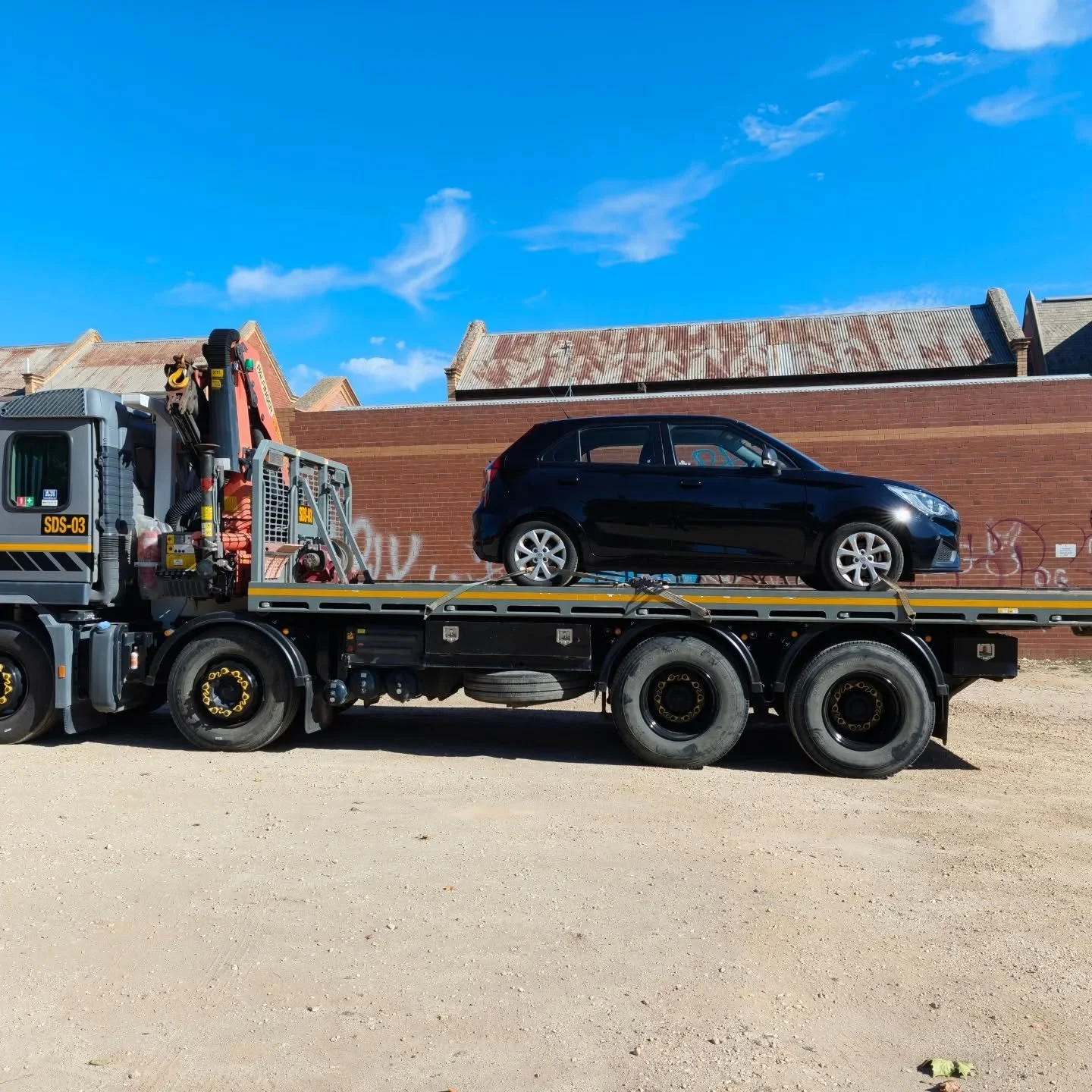 Need a Tow!!

We don't just do containers and machinery. 
No matter the size of the vehicle or where it needs to go, we can move it. 

Get in contact with all Crane, Tow, Transportation, Recovery and Freight needs.