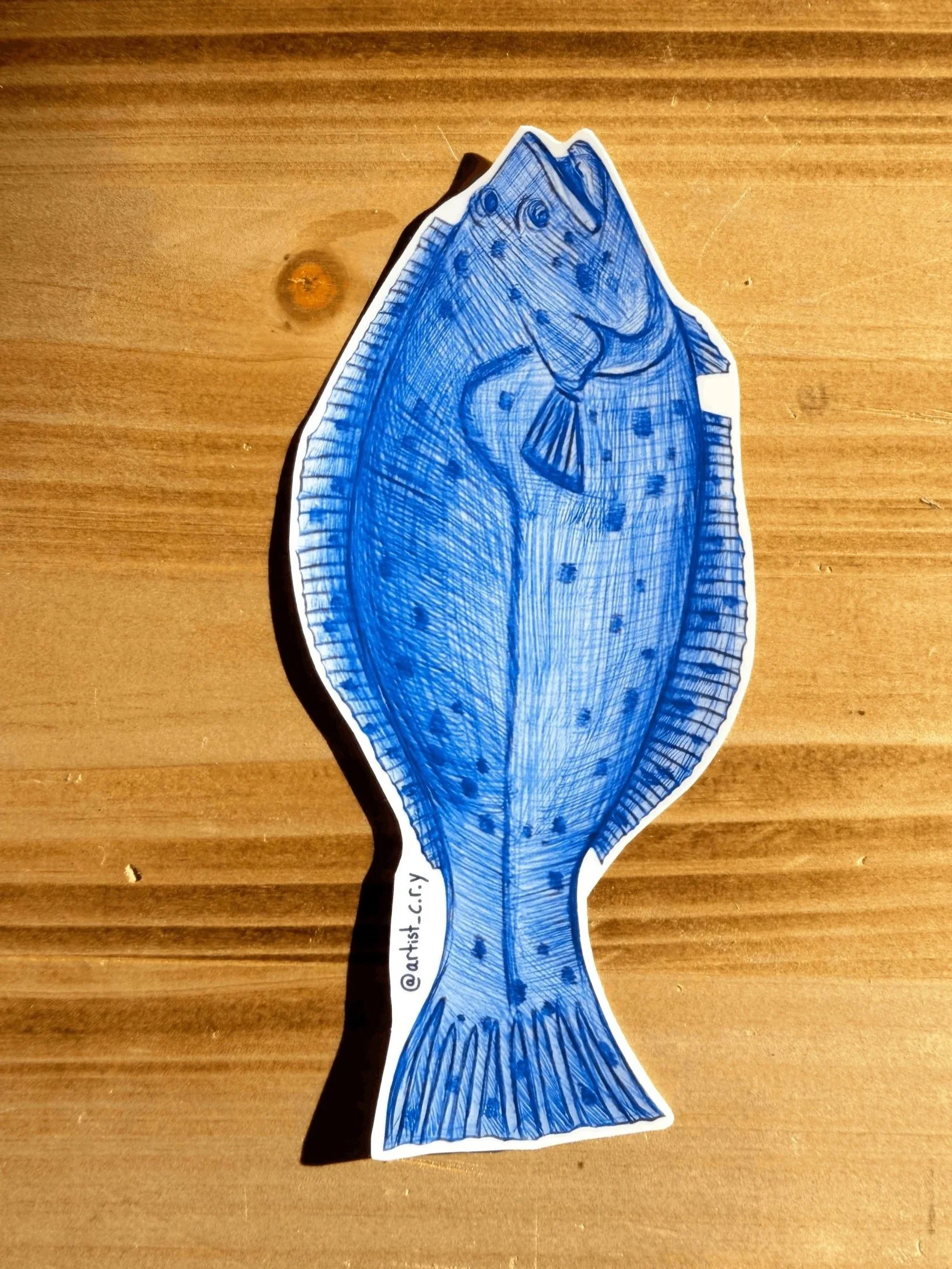 Halibut Sticker (5 inch only)