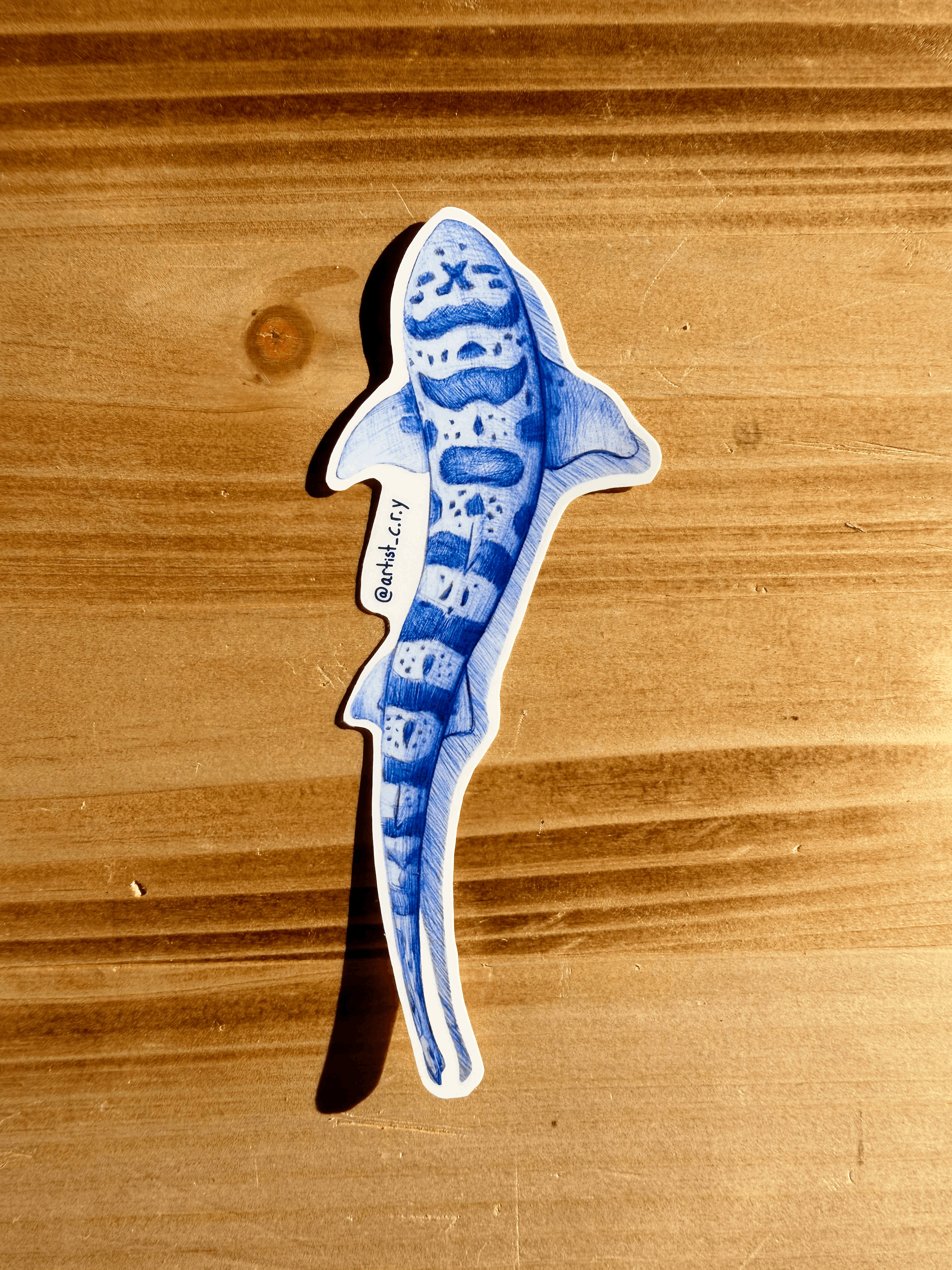 Leopard Shark Sticker