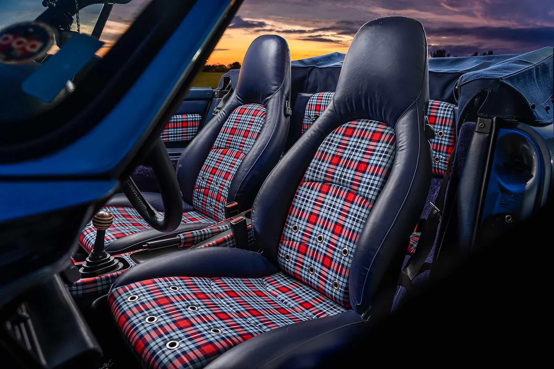 Porsche Plaid Fabric