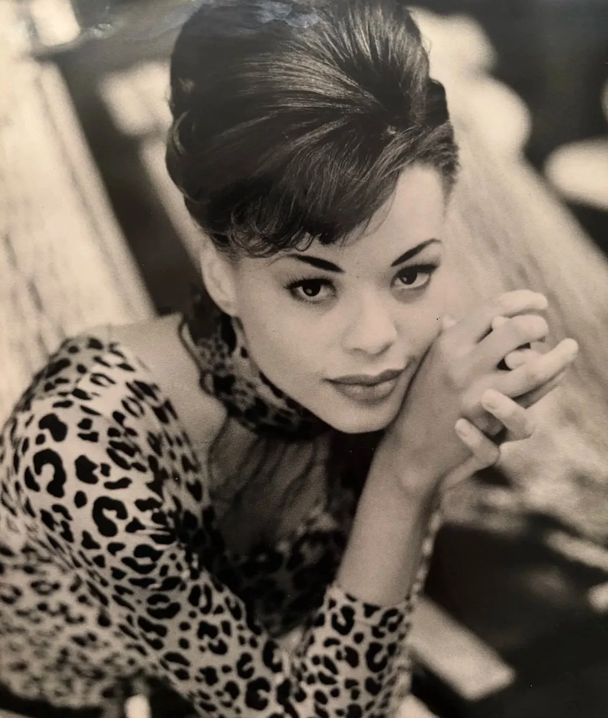A test shoot of a young Erickka in NYC. Photographer unknown.