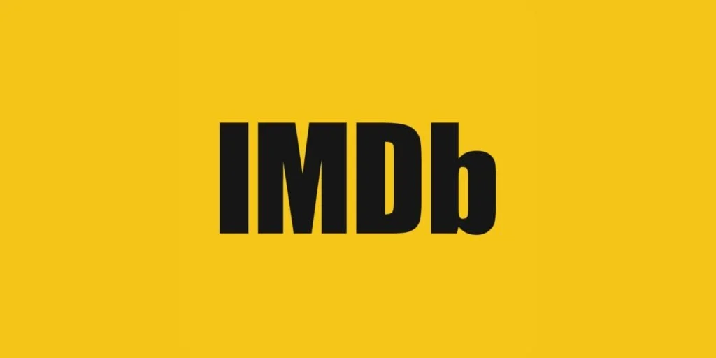 The IMDb logo in black text on a yellow background.