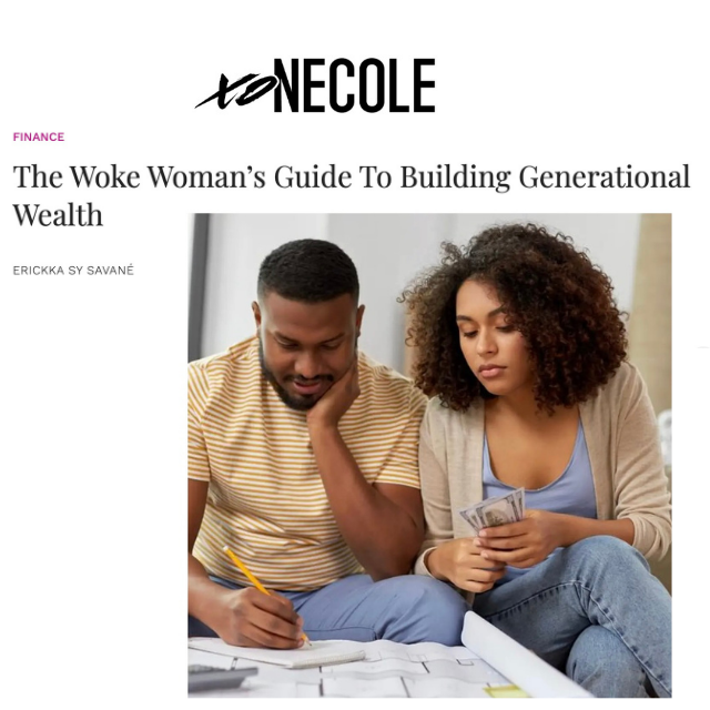 A man and woman sitting together looking at money, with a book and papers on a table in front of them.