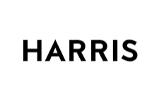 Black text spelling 'HARRIS' on a white background.