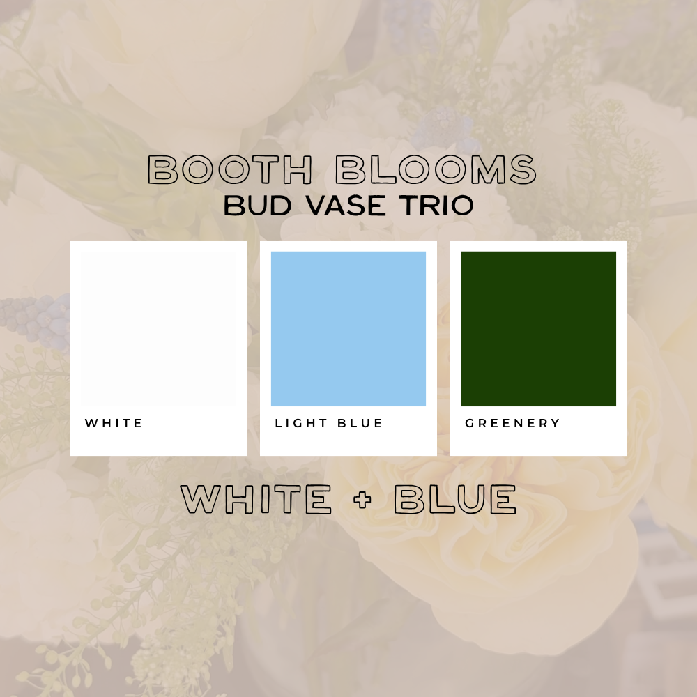 Booth Blooms — Bud Vase Trio