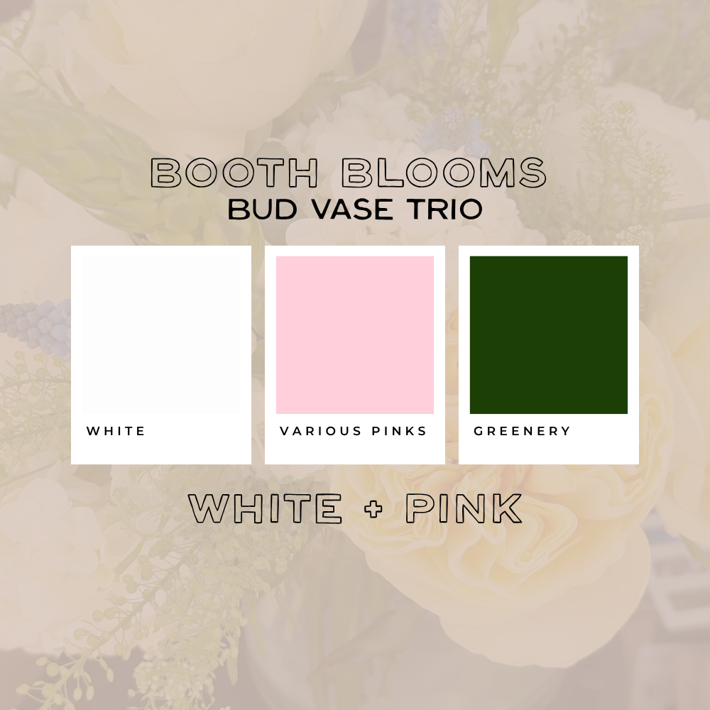 Booth Blooms — Bud Vase Trio
