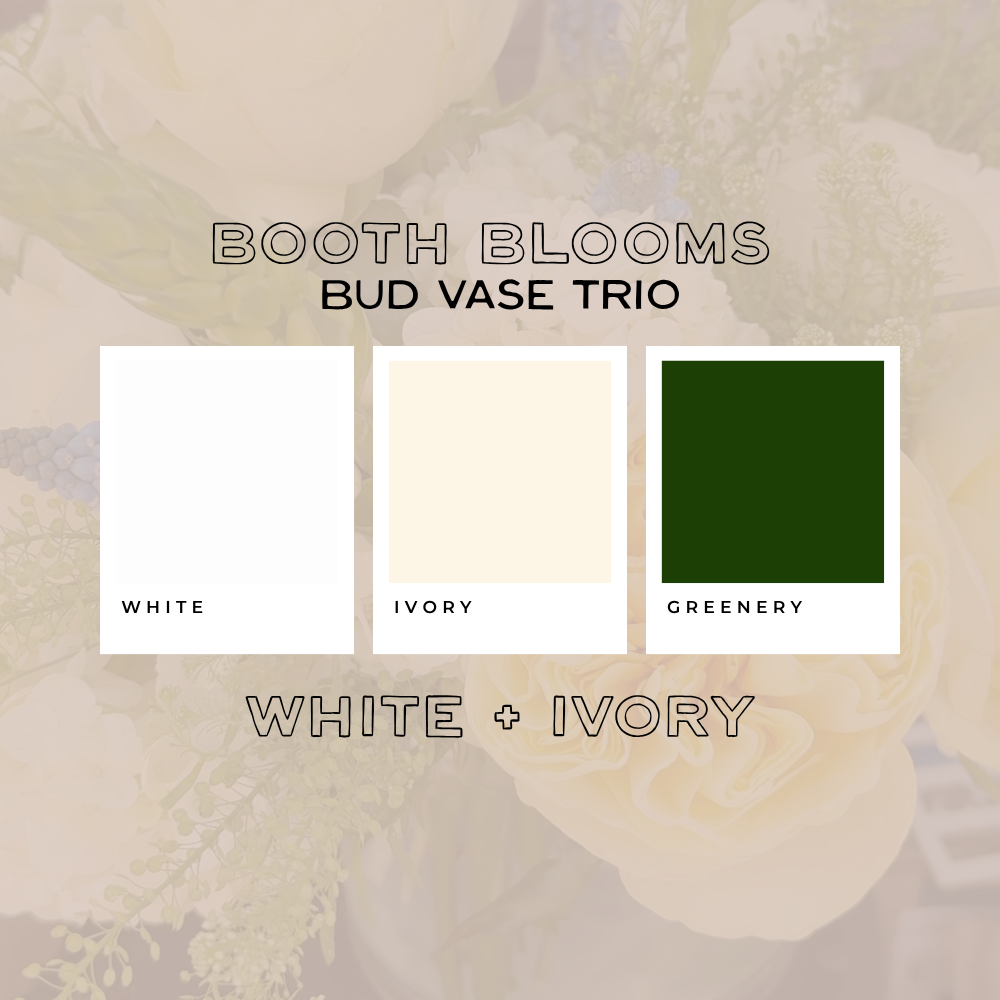 Booth Blooms — Bud Vase Trio