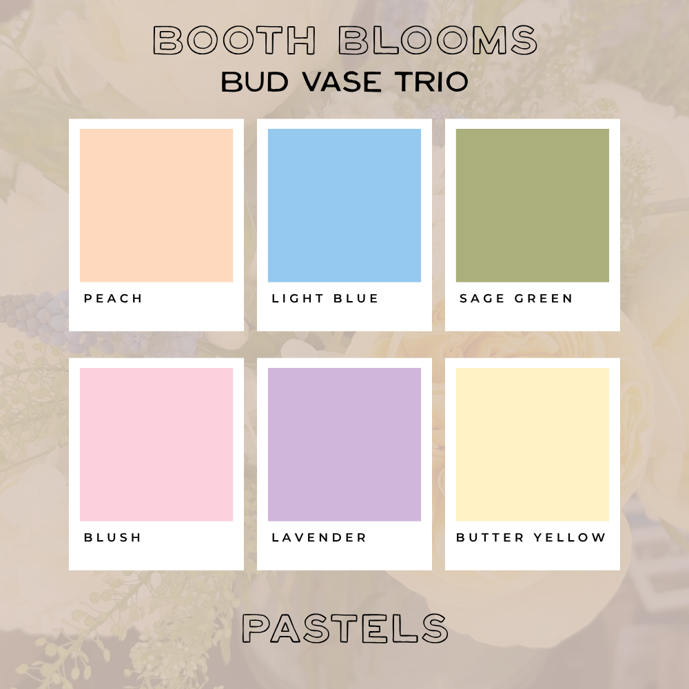 Booth Blooms — Bud Vase Trio