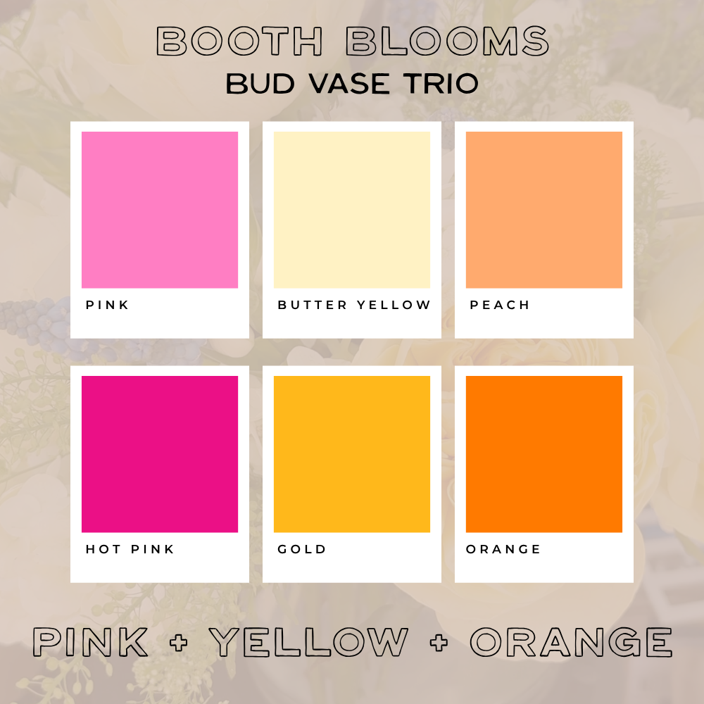 Booth Blooms — Bud Vase Trio