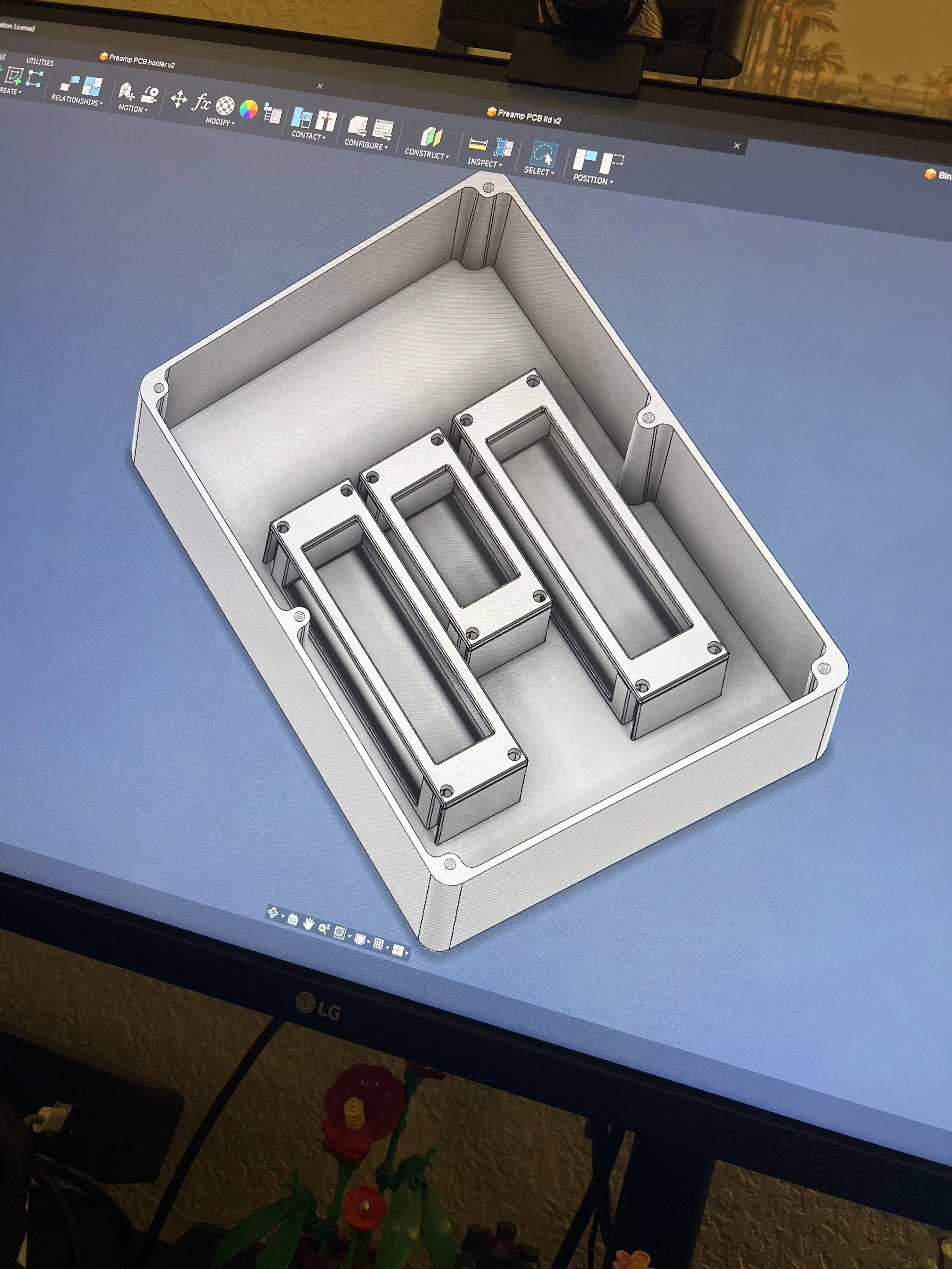 Cad assembly of microphone 1/3