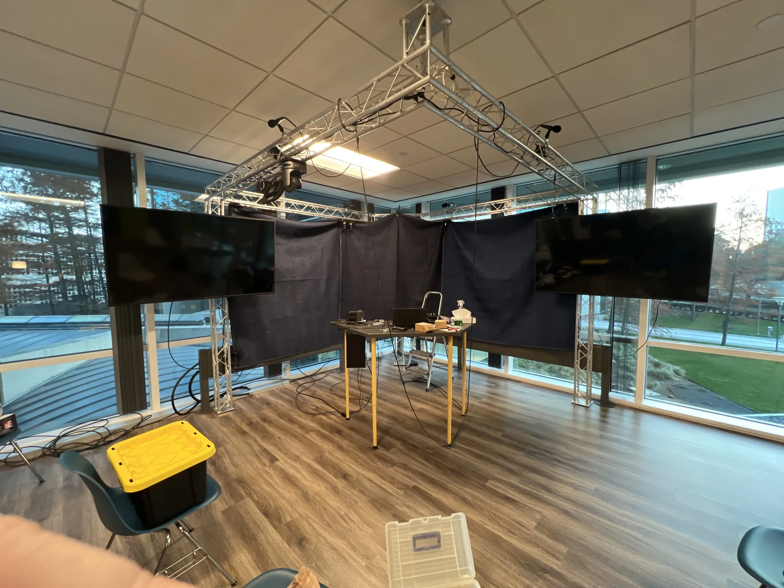 Testing curtain acoustics