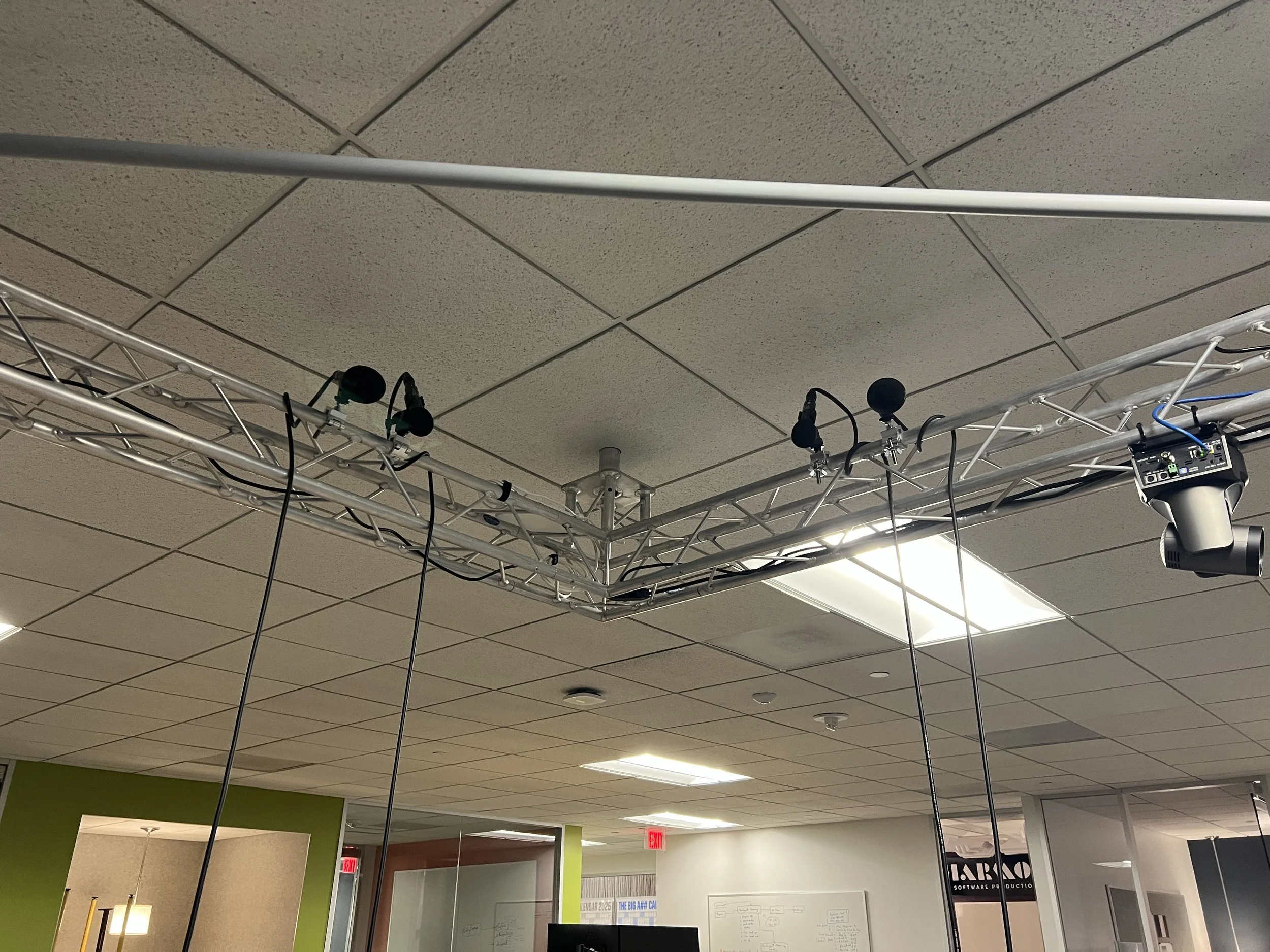 Testing presenter microphones